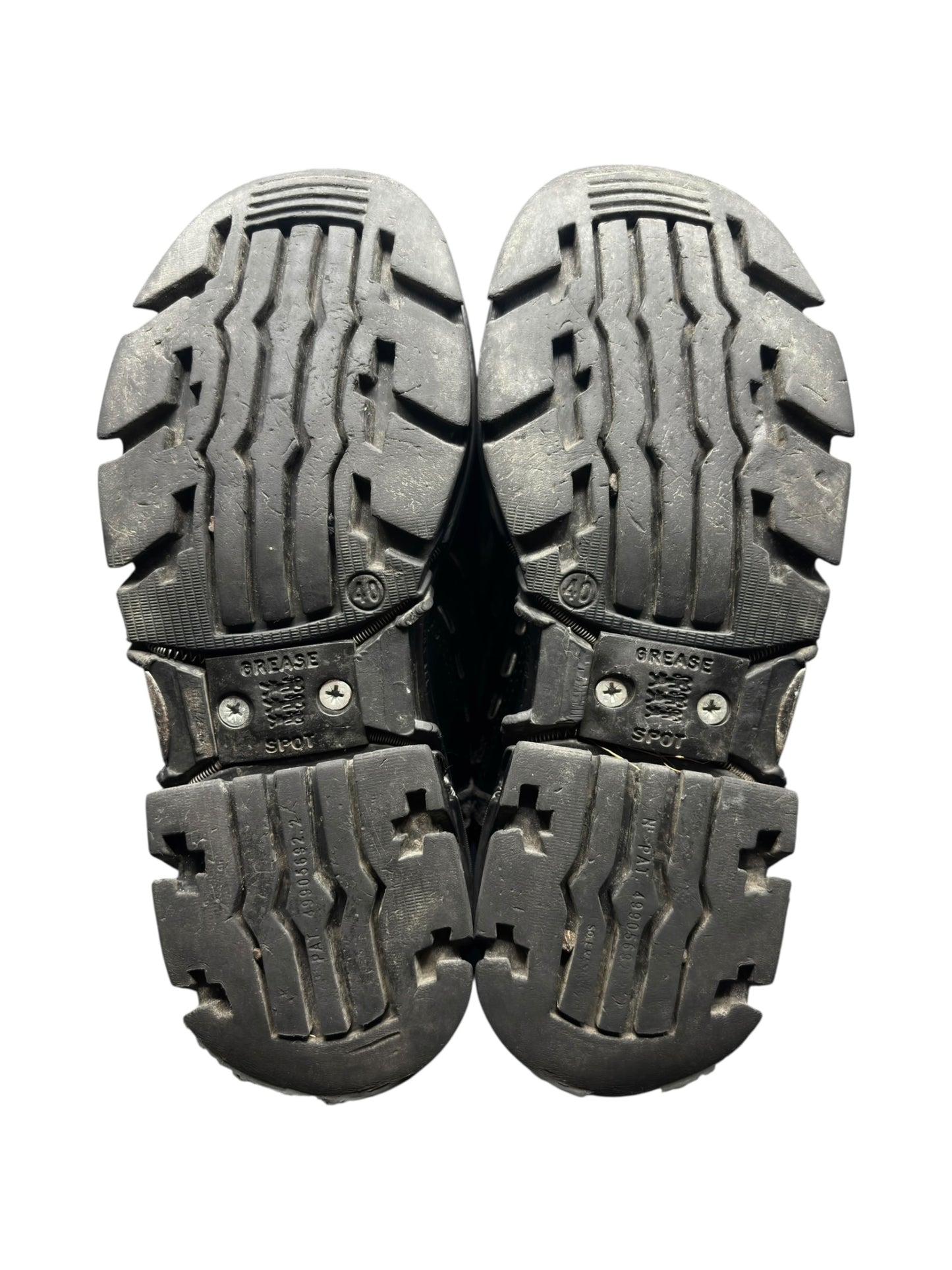 Vintage Gordon Jack black leather platform boots