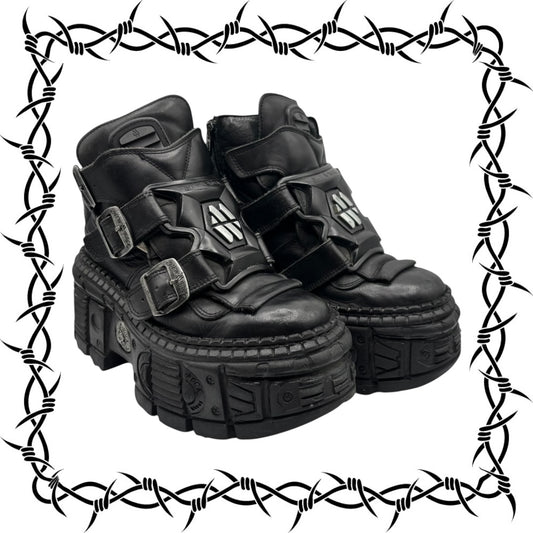 Vintage New Rock M285 techno platform boots size 38