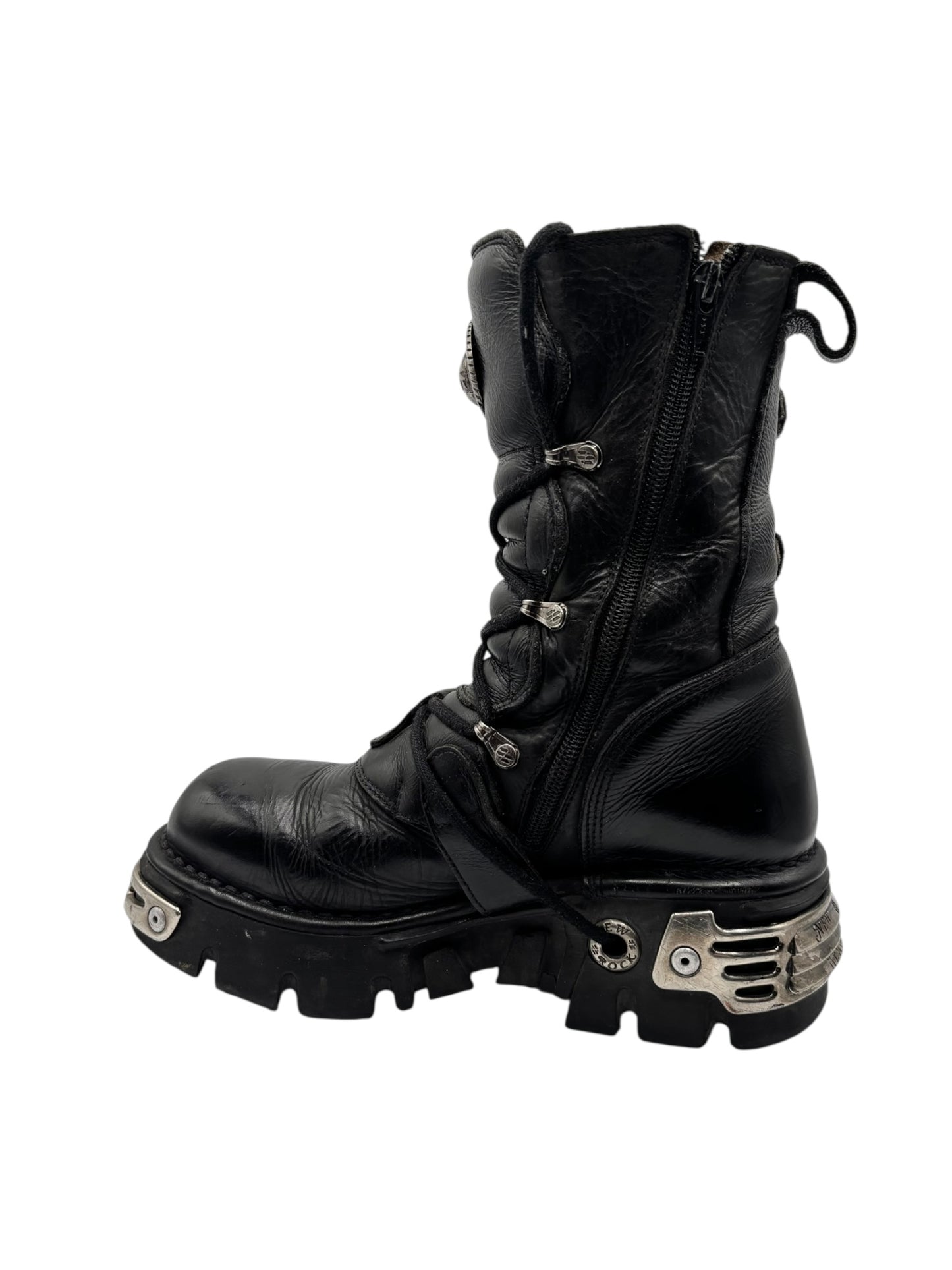 Vintage New Rock reactor mid-calf boots size 38