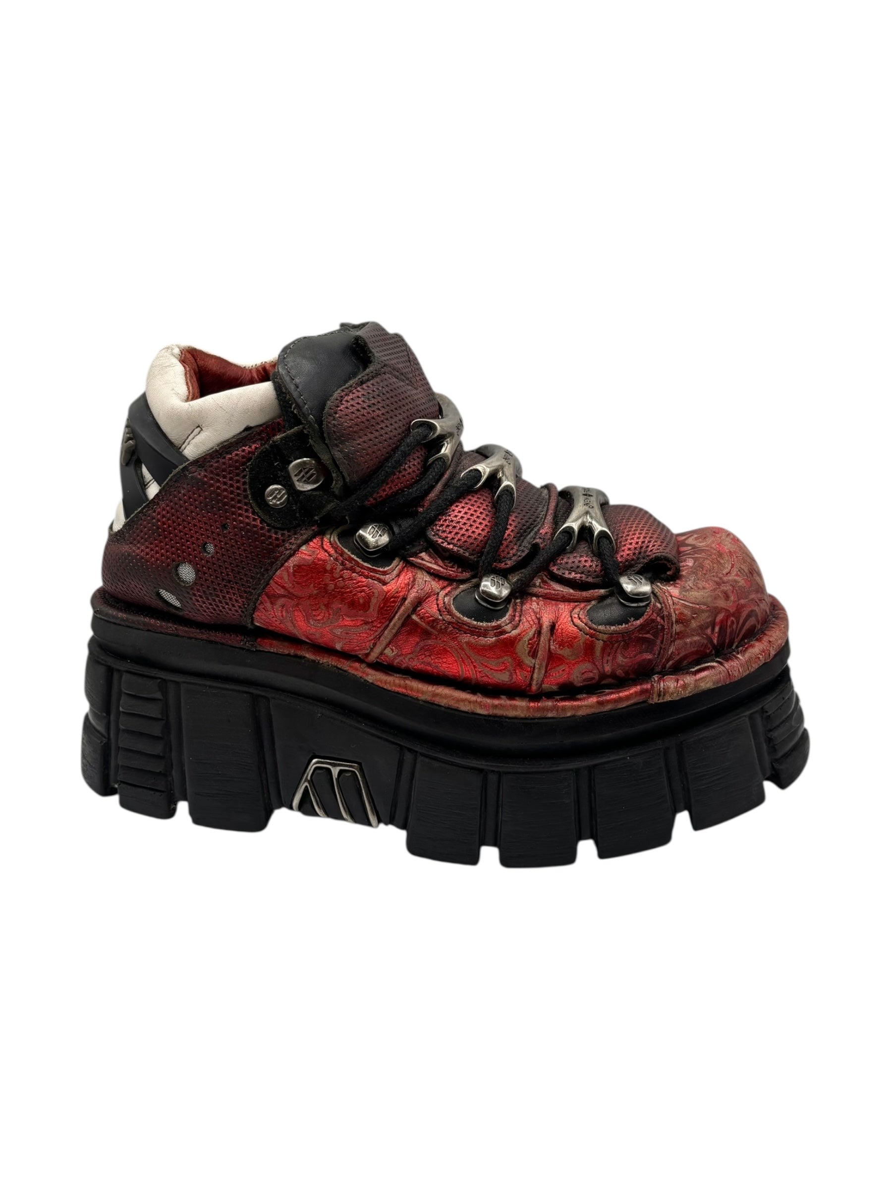 New Rock M.106 red platform boots size 38