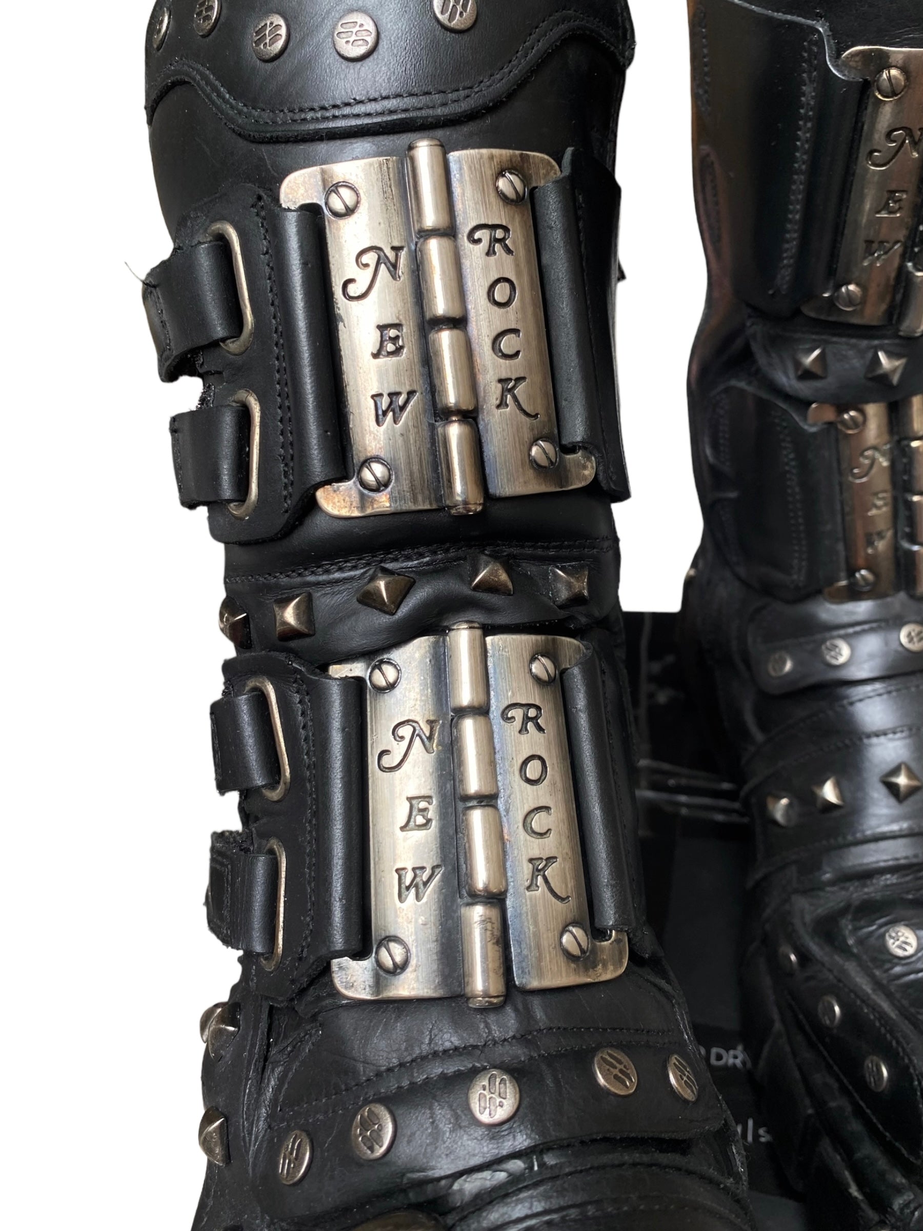 Vintage New Rock studded platform boots size 42