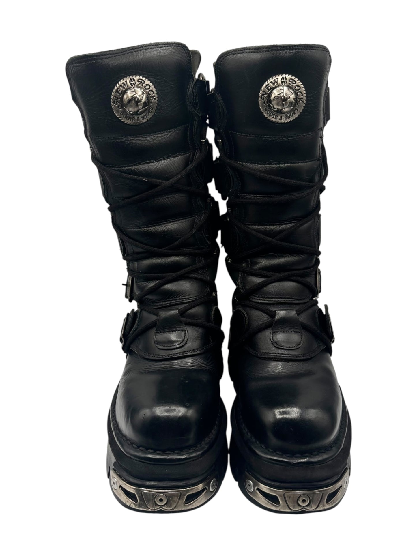 Rare vintage New Rock reactor leather boots size 39