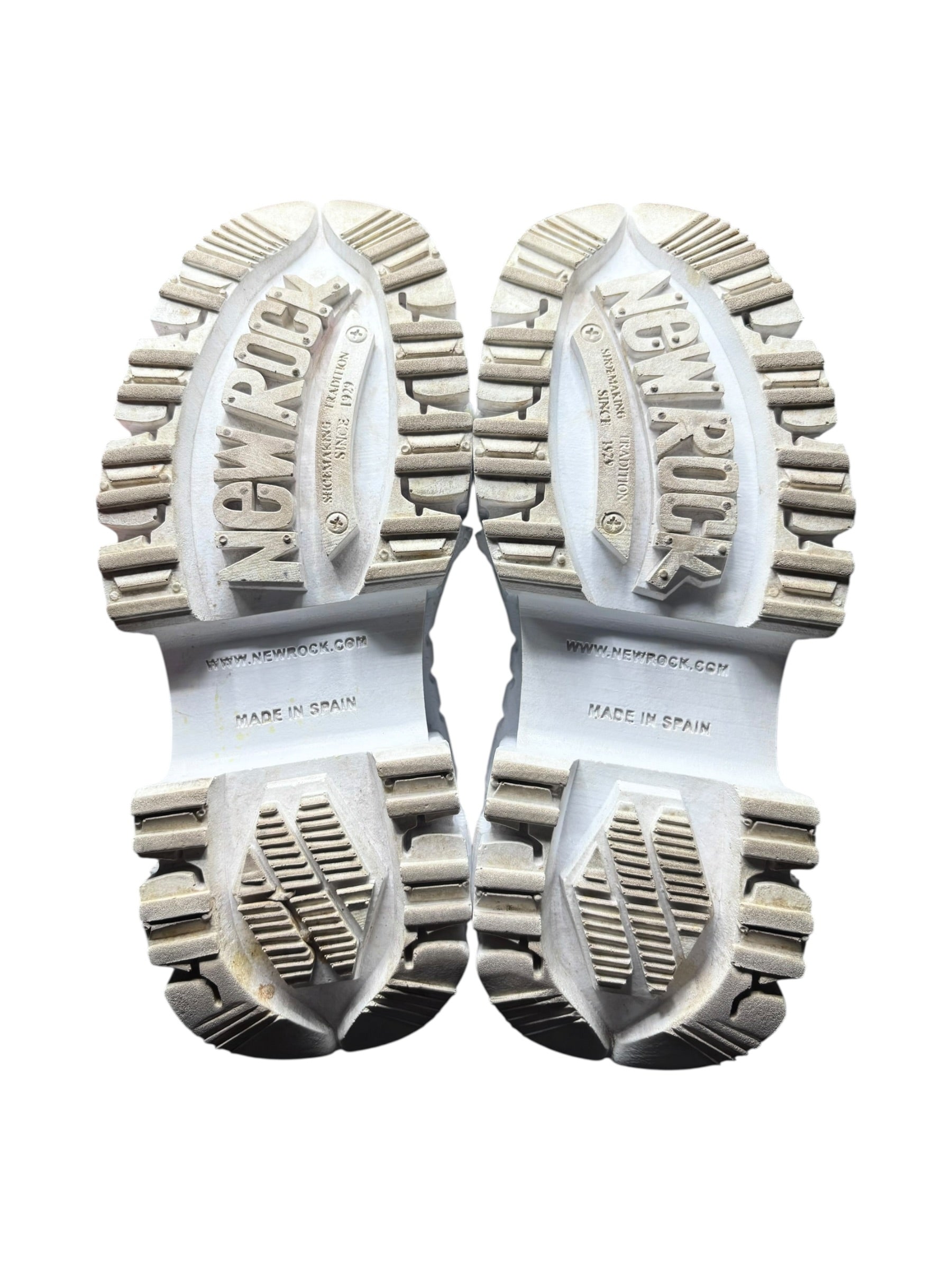 Vintage New Rock white and pink platform boots size 40