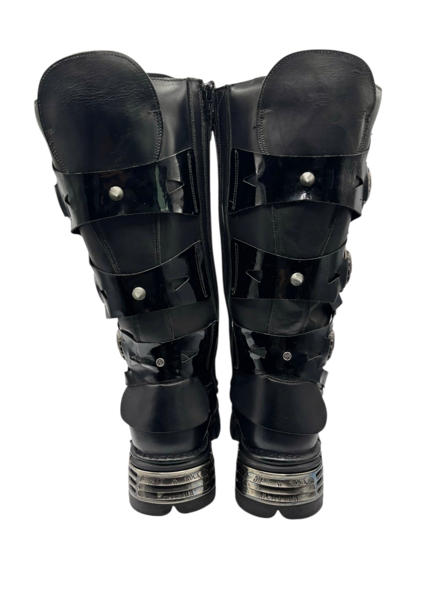 Vintage New Rock M-735-C5 knee high leather boots size 41