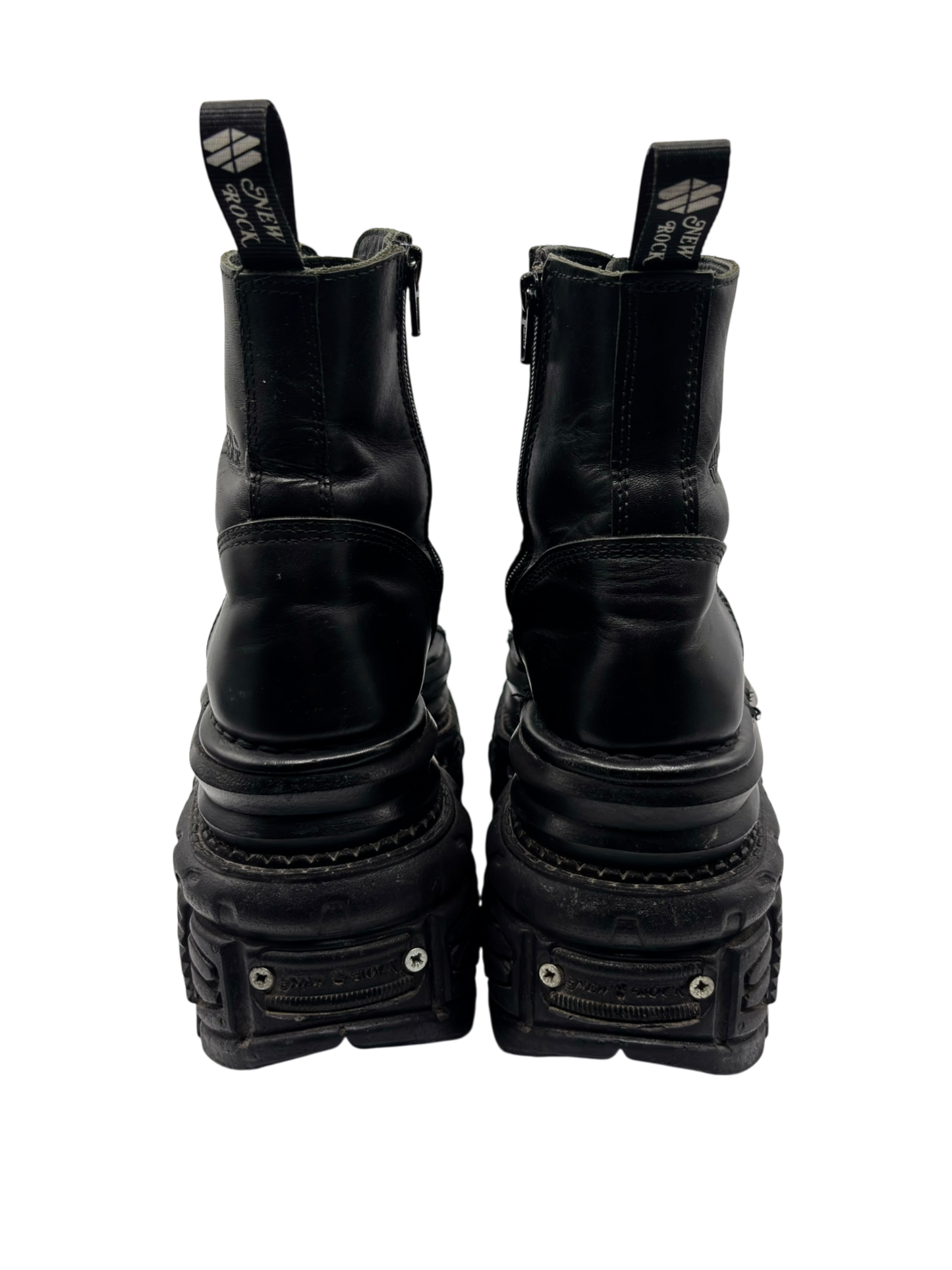 New Rock mega platform techno leather boots size 37