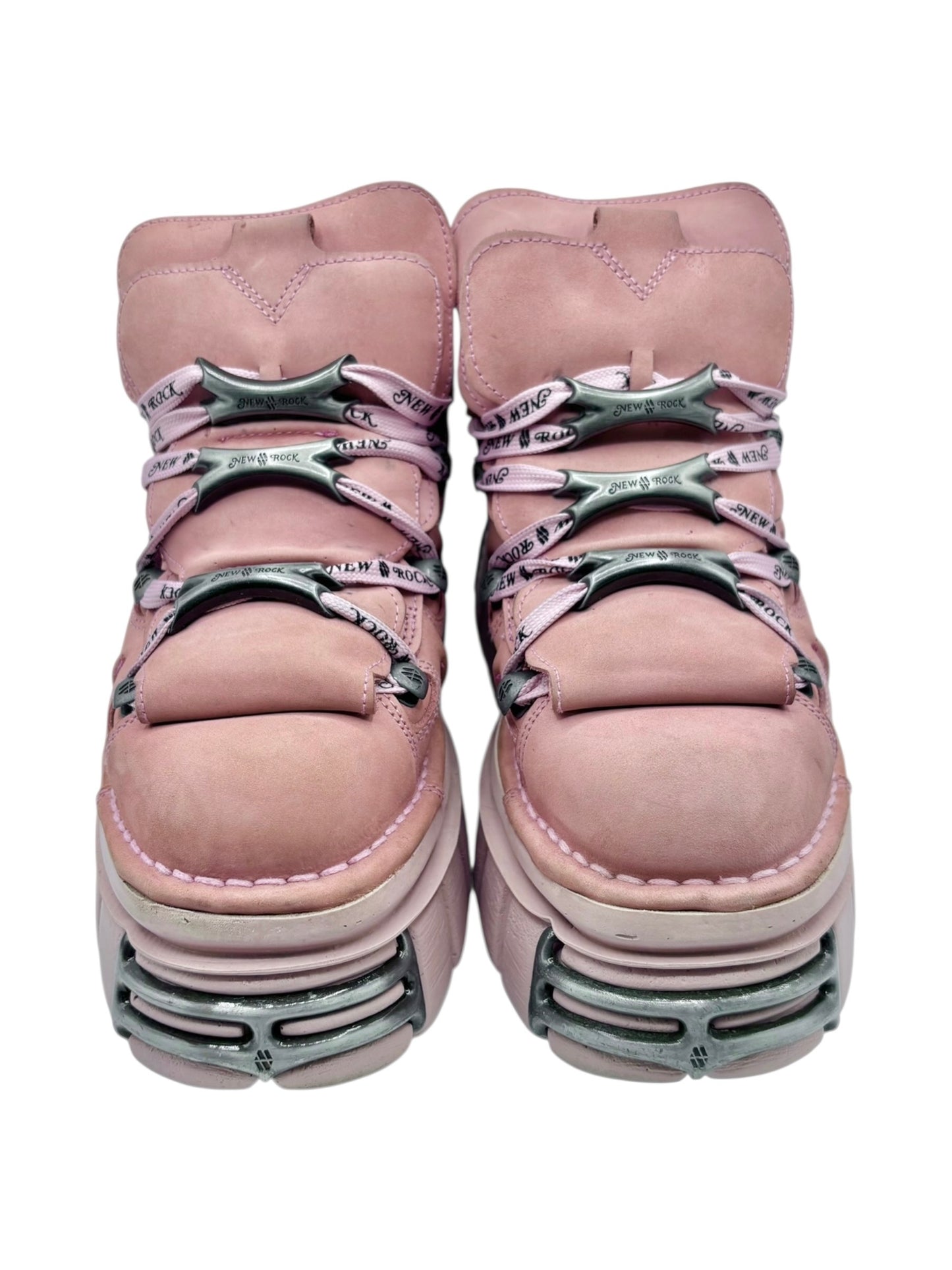 New Rock M-106-C58 pink platform boots size 44