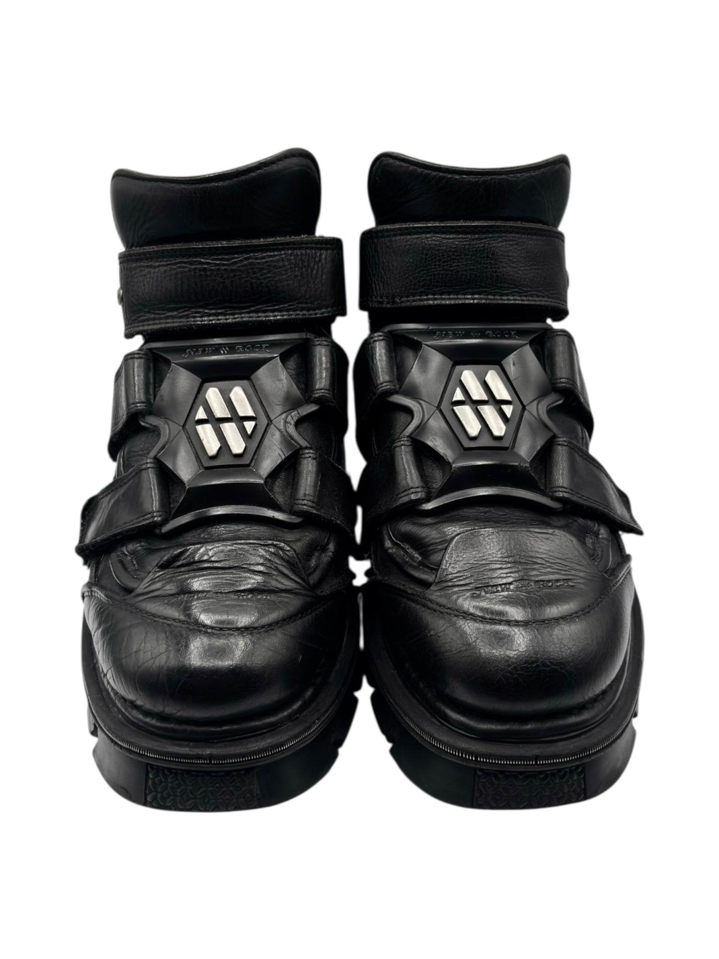 Vintage New Rock M-285 black platform boots size 42