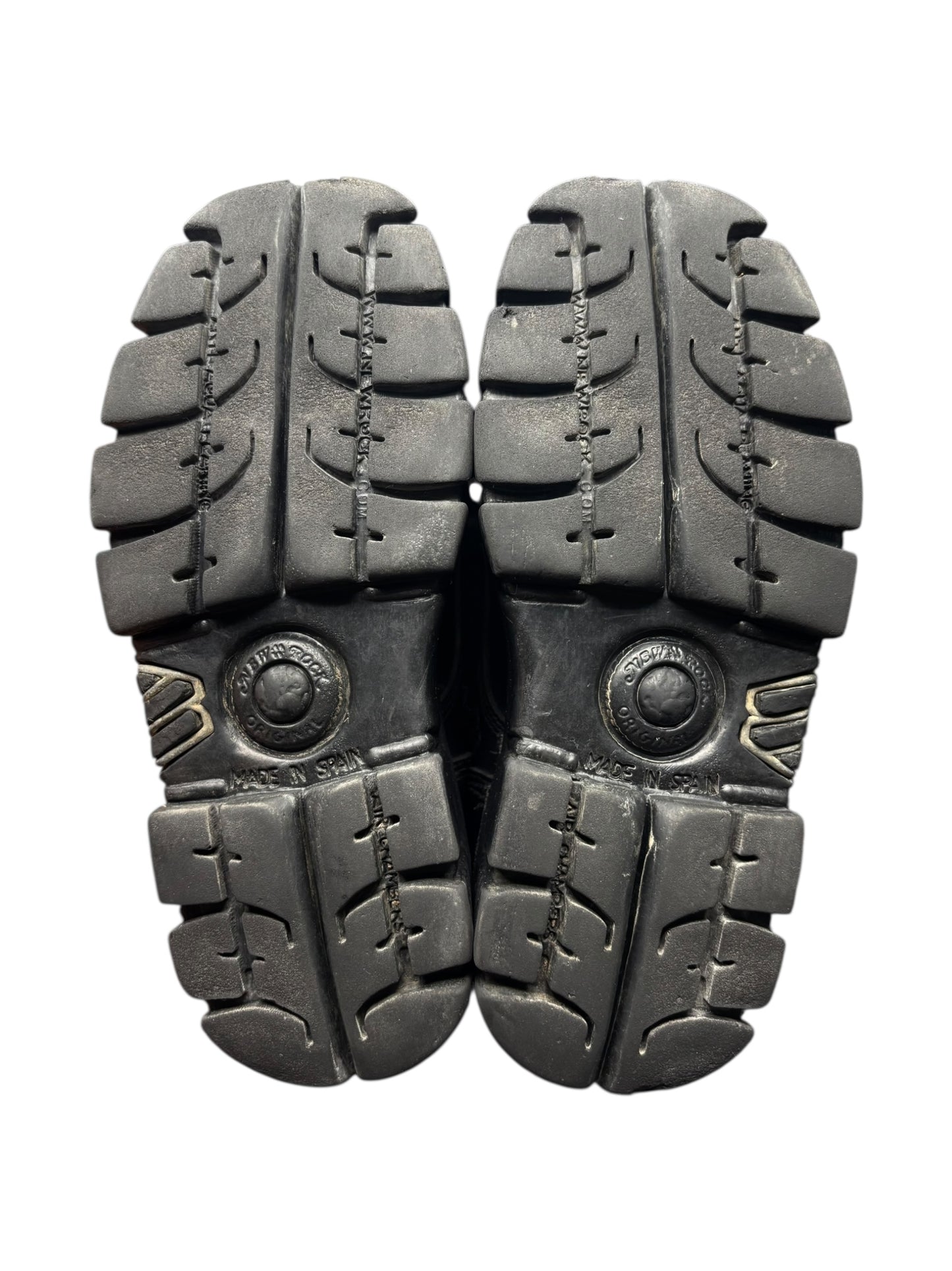 New Rock mili lace-up leather platform boots size 39