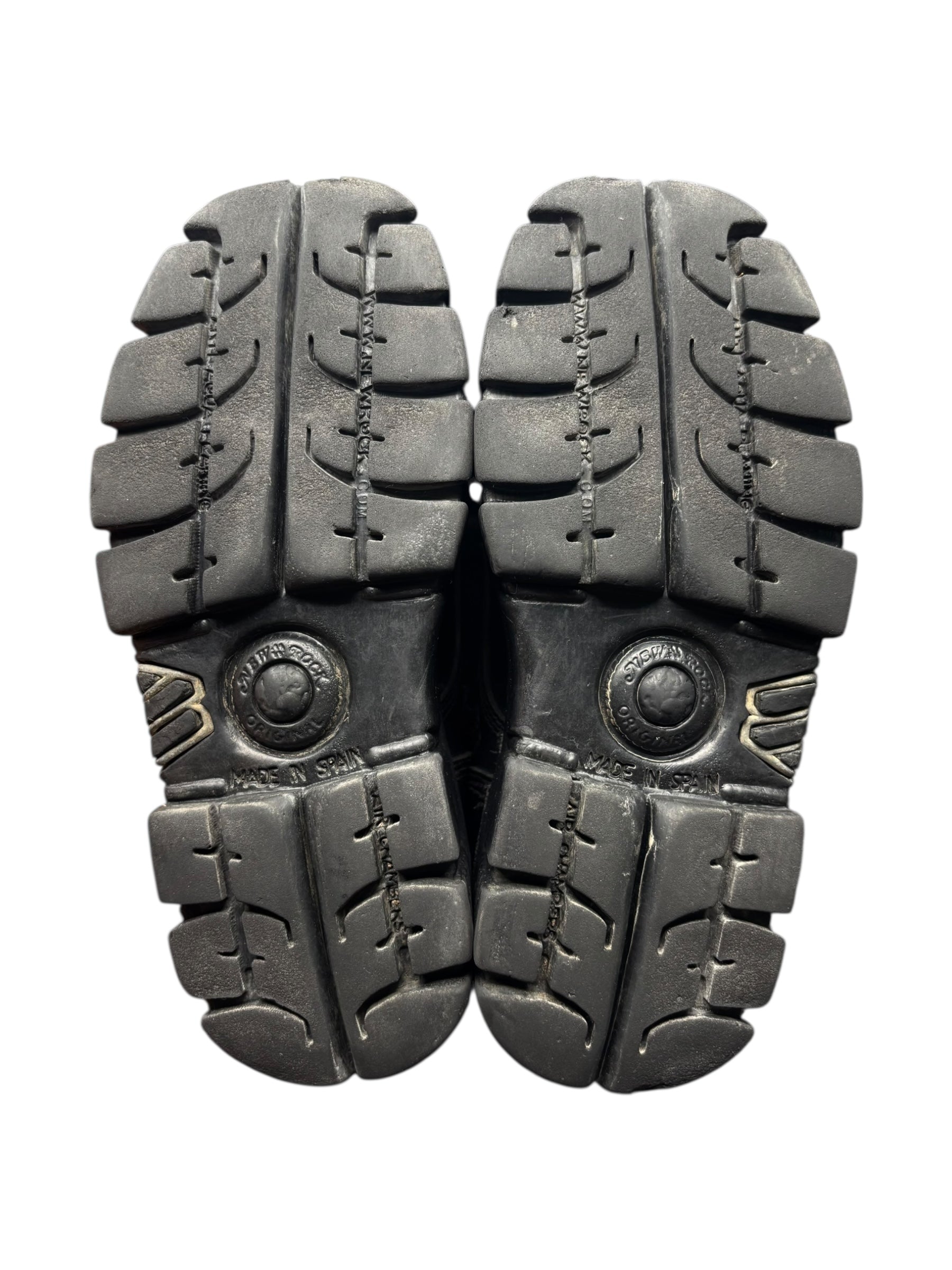 New Rock mili lace-up leather platform boots size 39