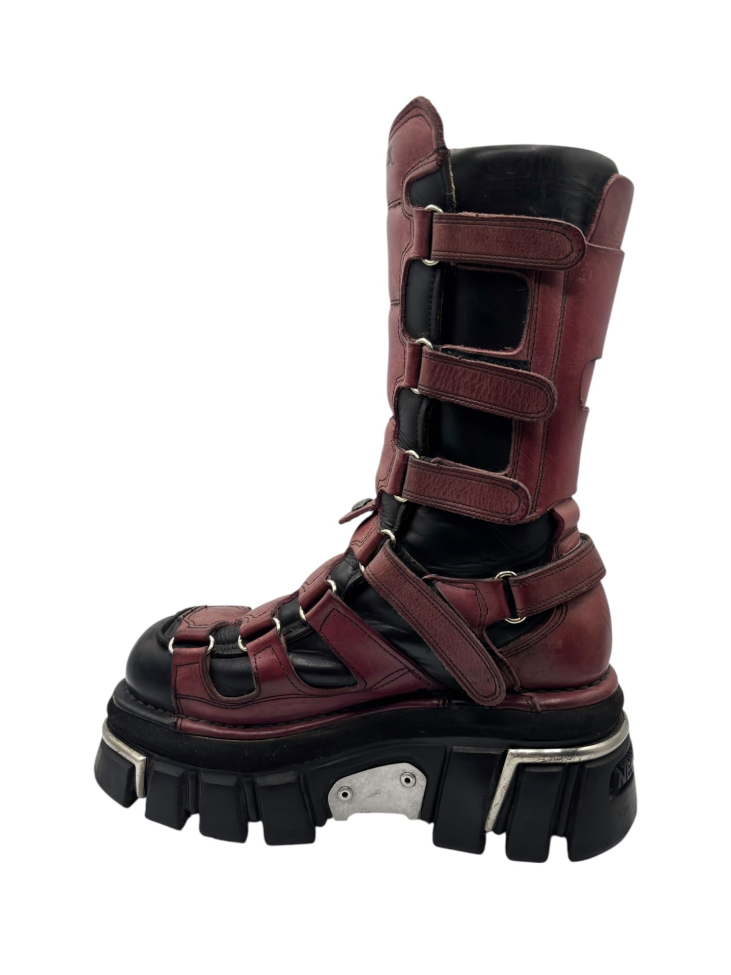 Vintage New Rock knee high terminator sole platform boots