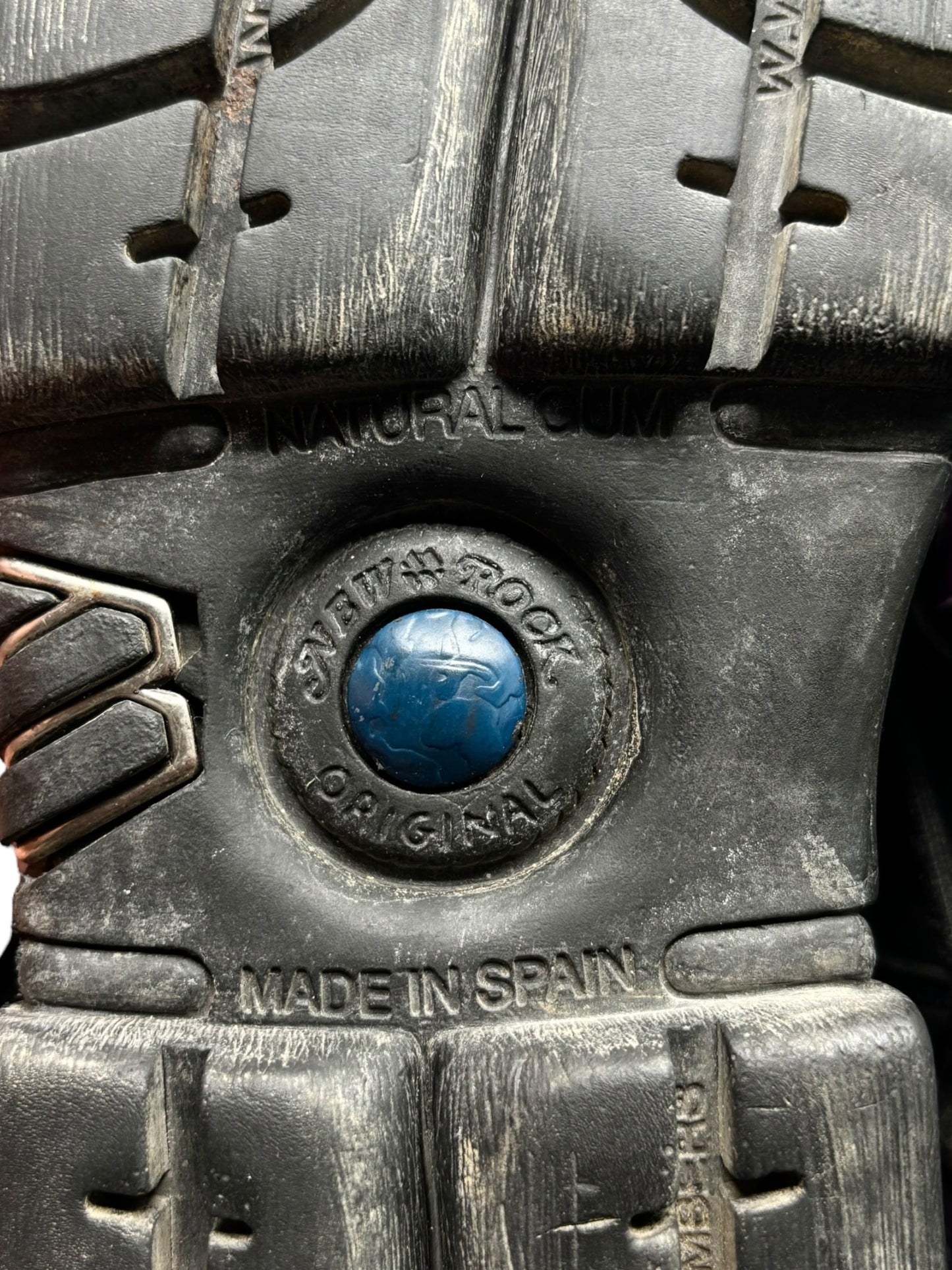 Vintage New Rock mid-calf purple flame platform boots size 39