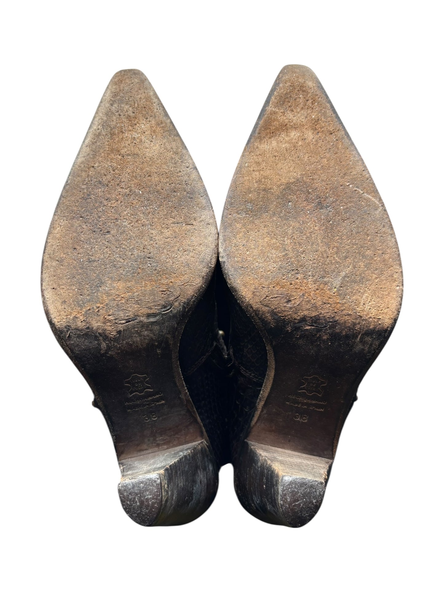 Vintage El Dantes brown knee high boots size 38