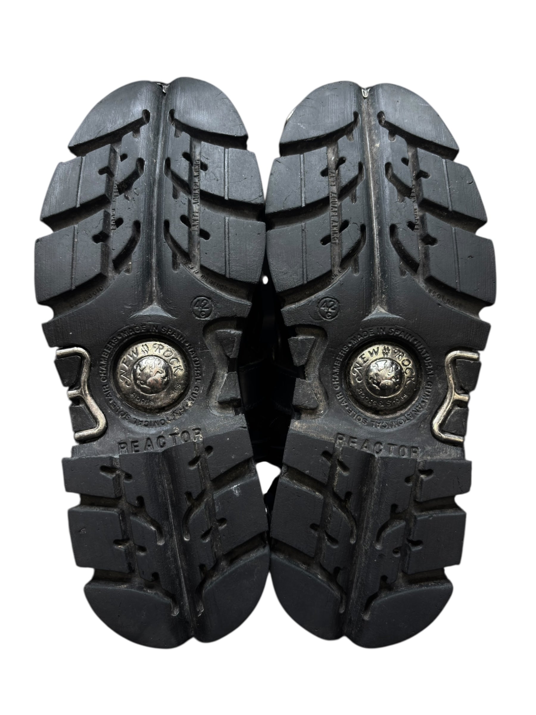 Vintage New Rock M-727 chained leather boots size 42