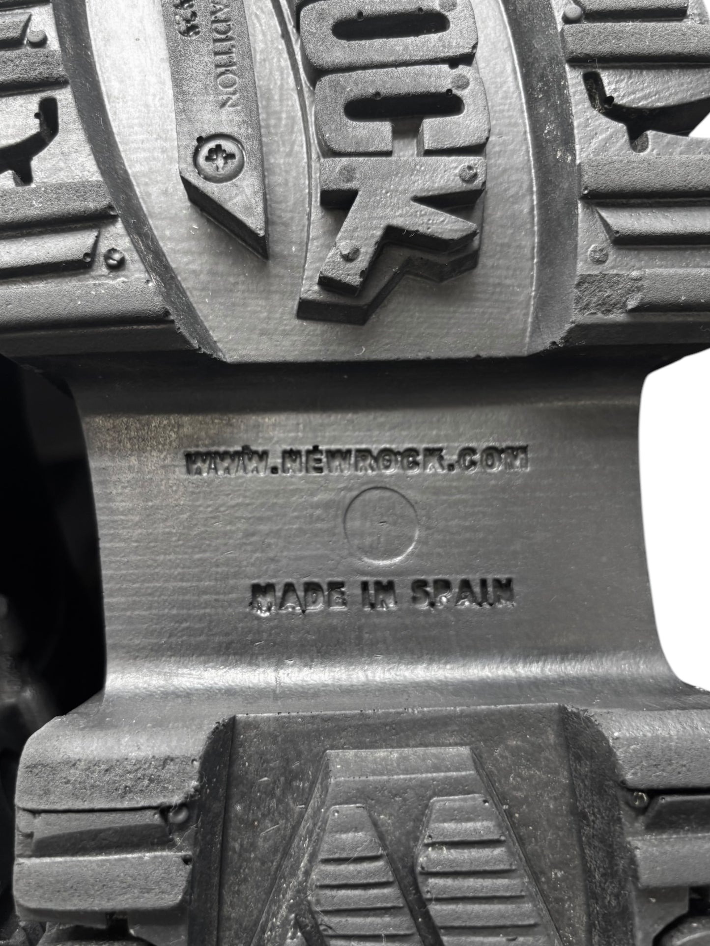 Vintage New Rock techno leather platform boots size 43