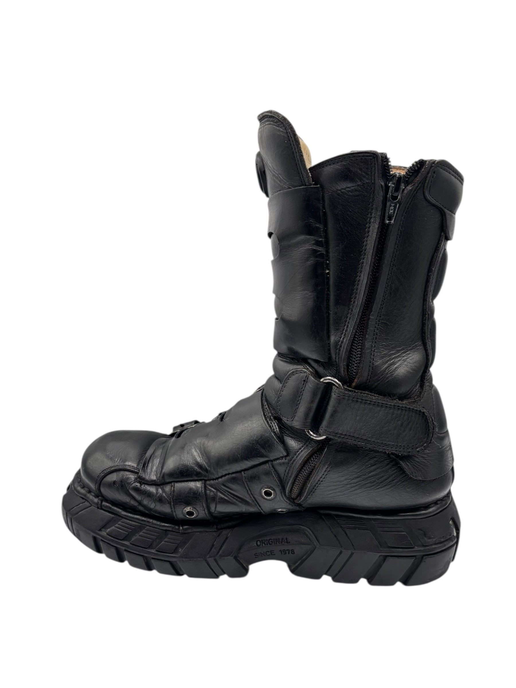 RARE vintage New Rock techno platform boots size 42