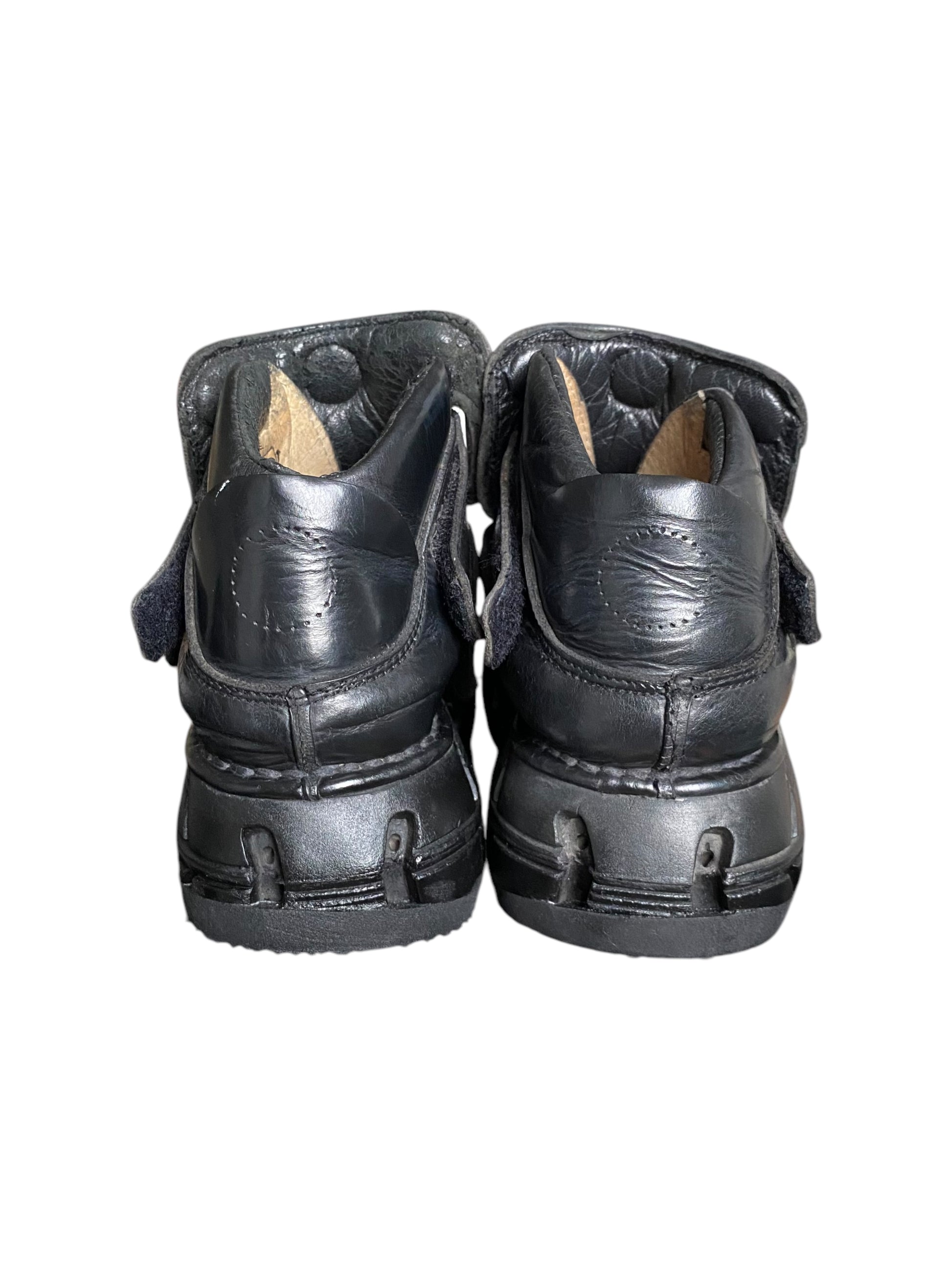 RARE vintage New Rock spiked techno platform boots size 41