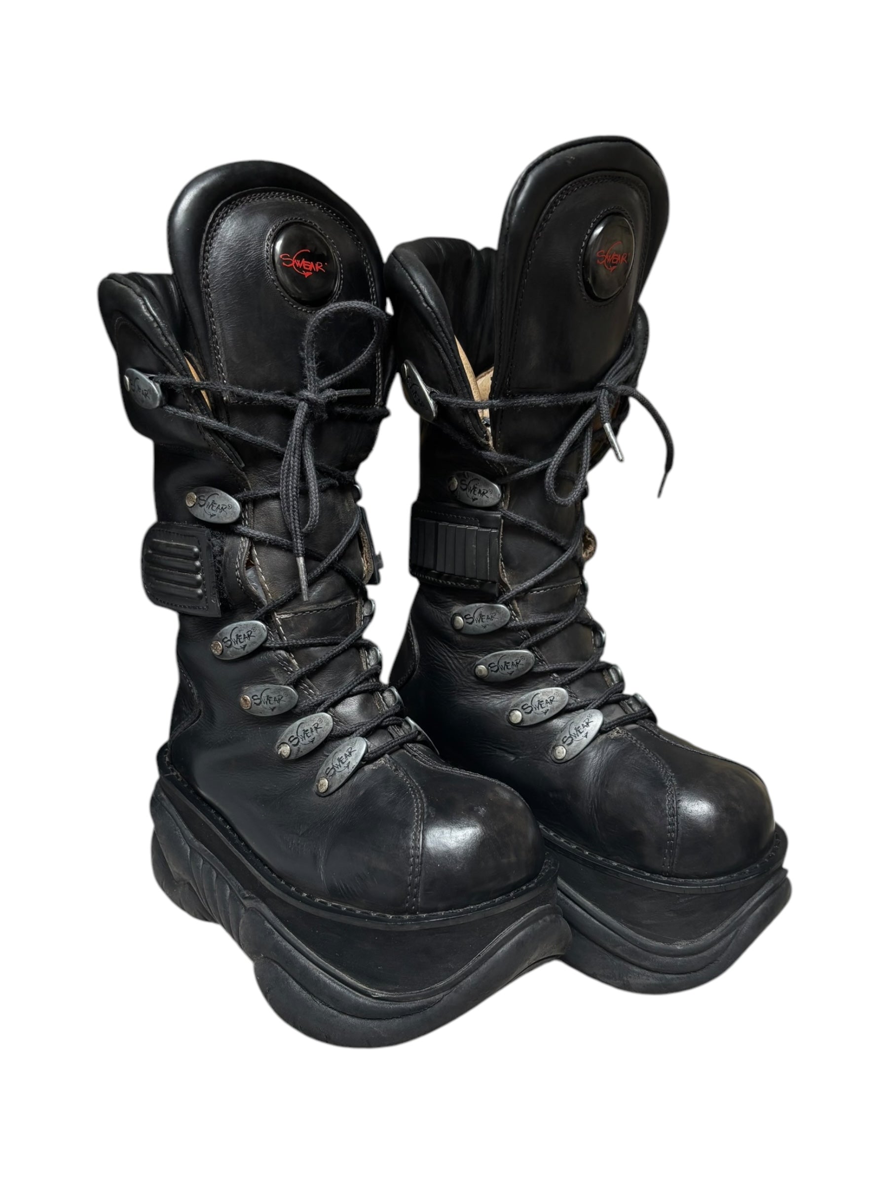 Vintage 90s Swear London alternative platform boots size 37