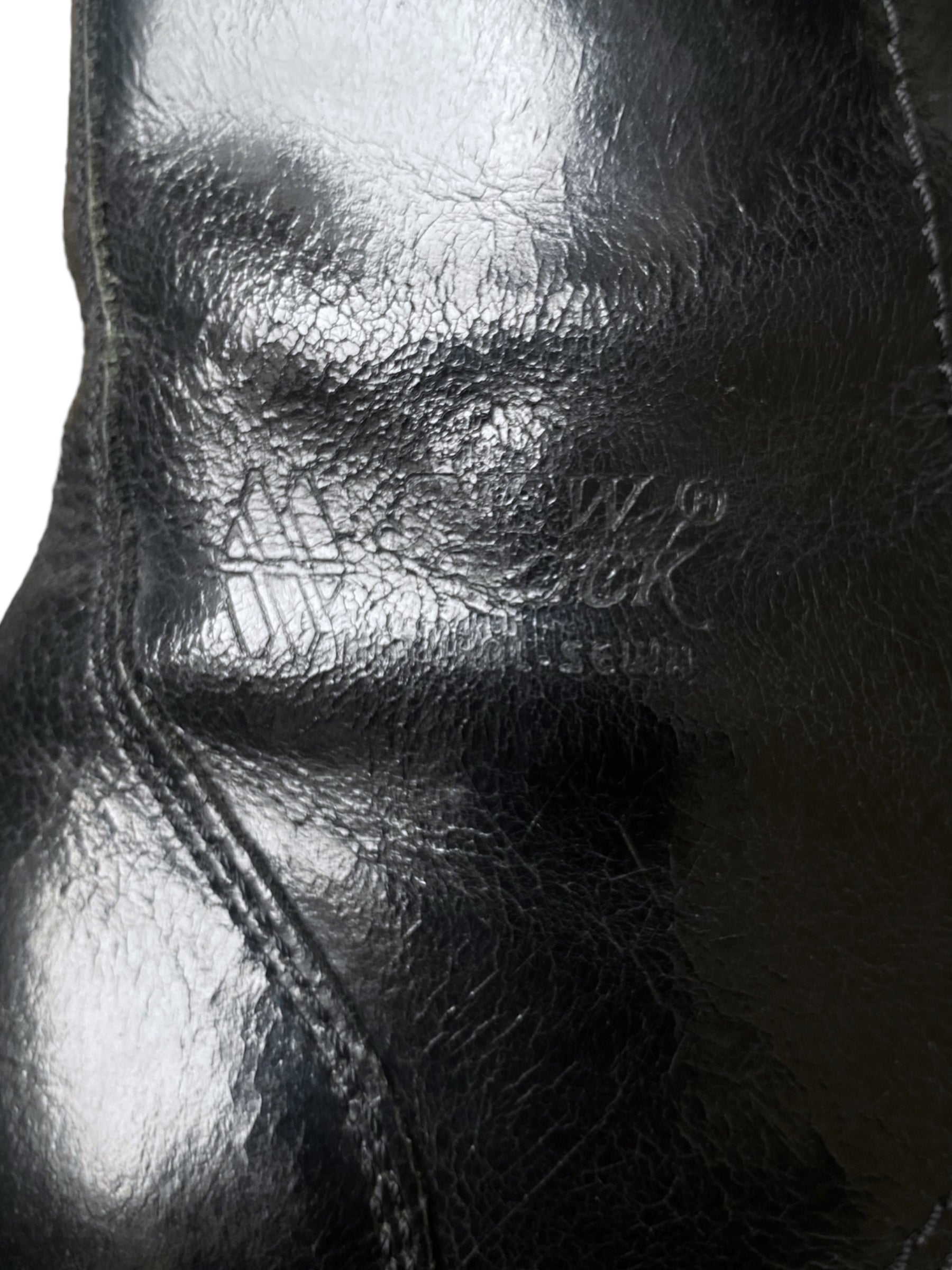 New Rock black leather boots size 37