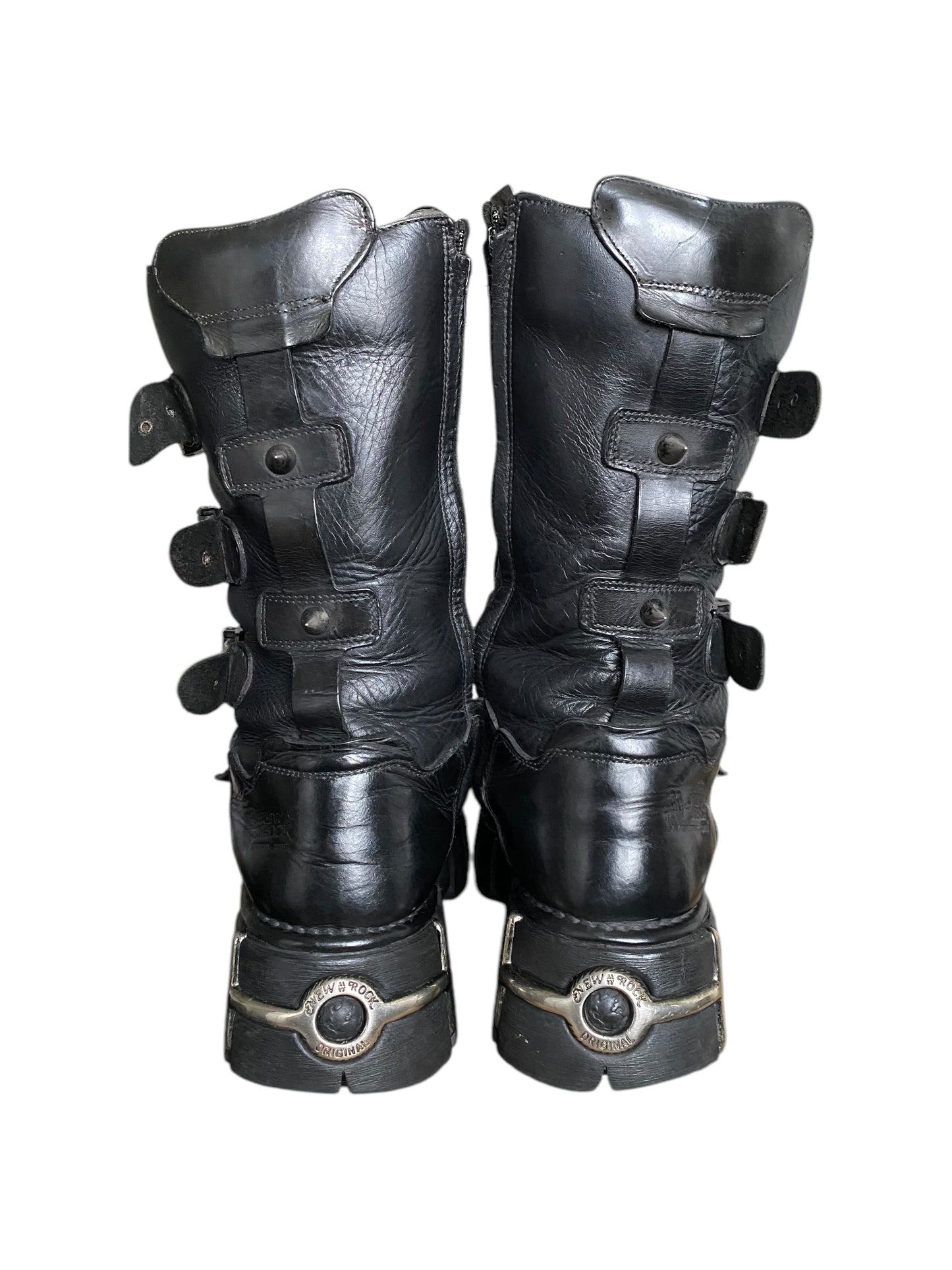 Vintage New Rock studded platform boots size 46