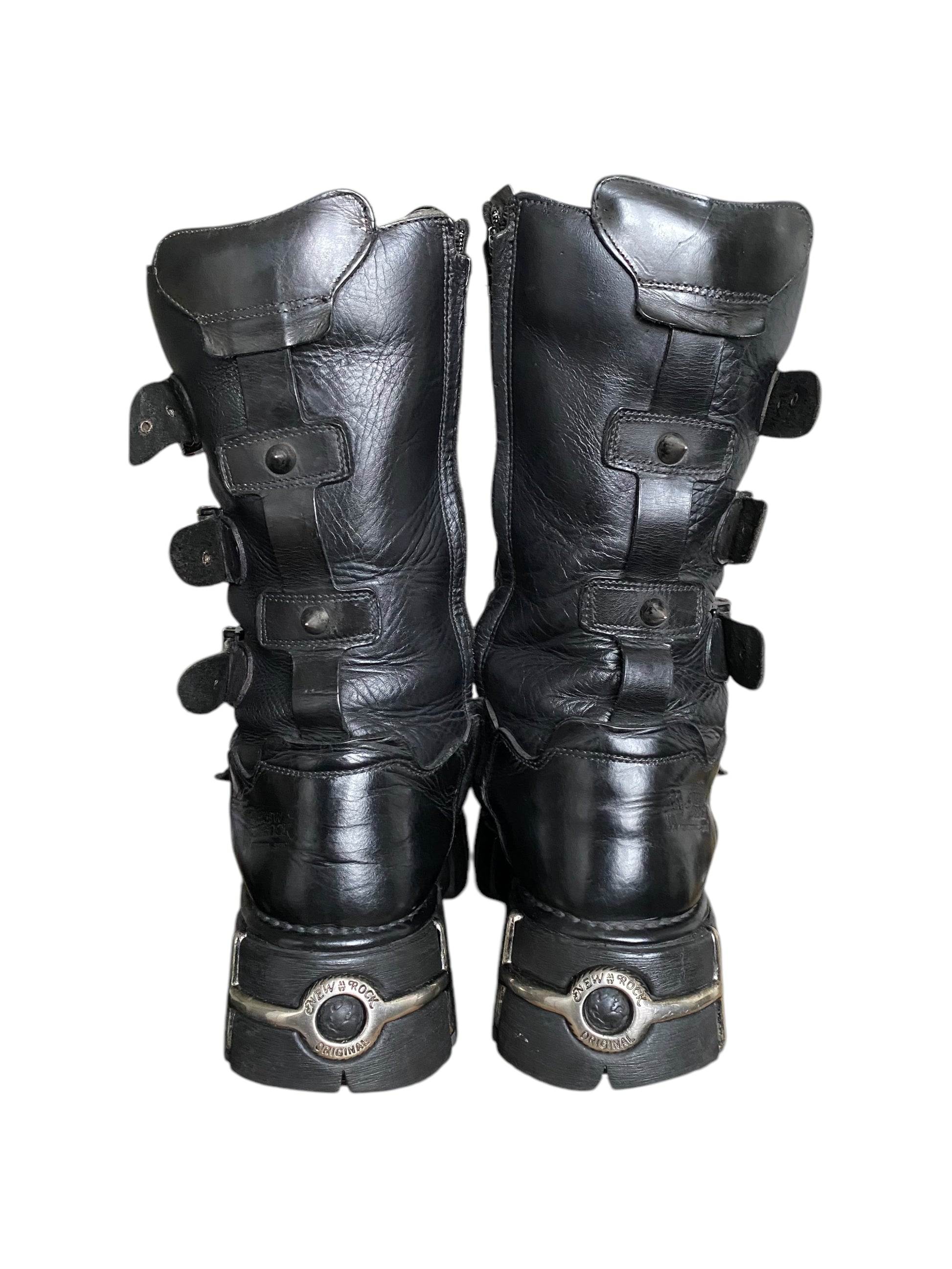 Vintage New Rock studded platform boots size 46