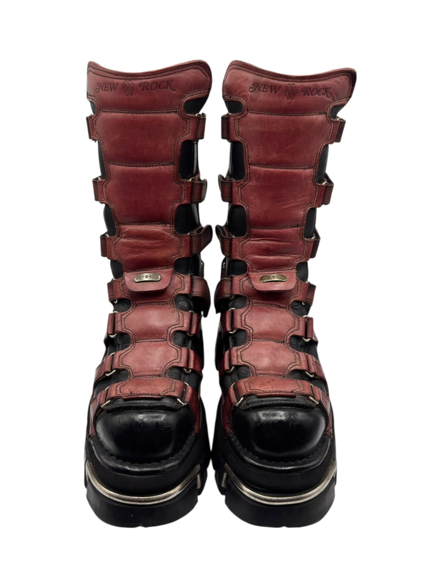 Vintage New Rock knee high terminator sole platform boots