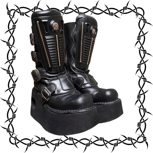Vintage New Rock neptuno platform boots size 37