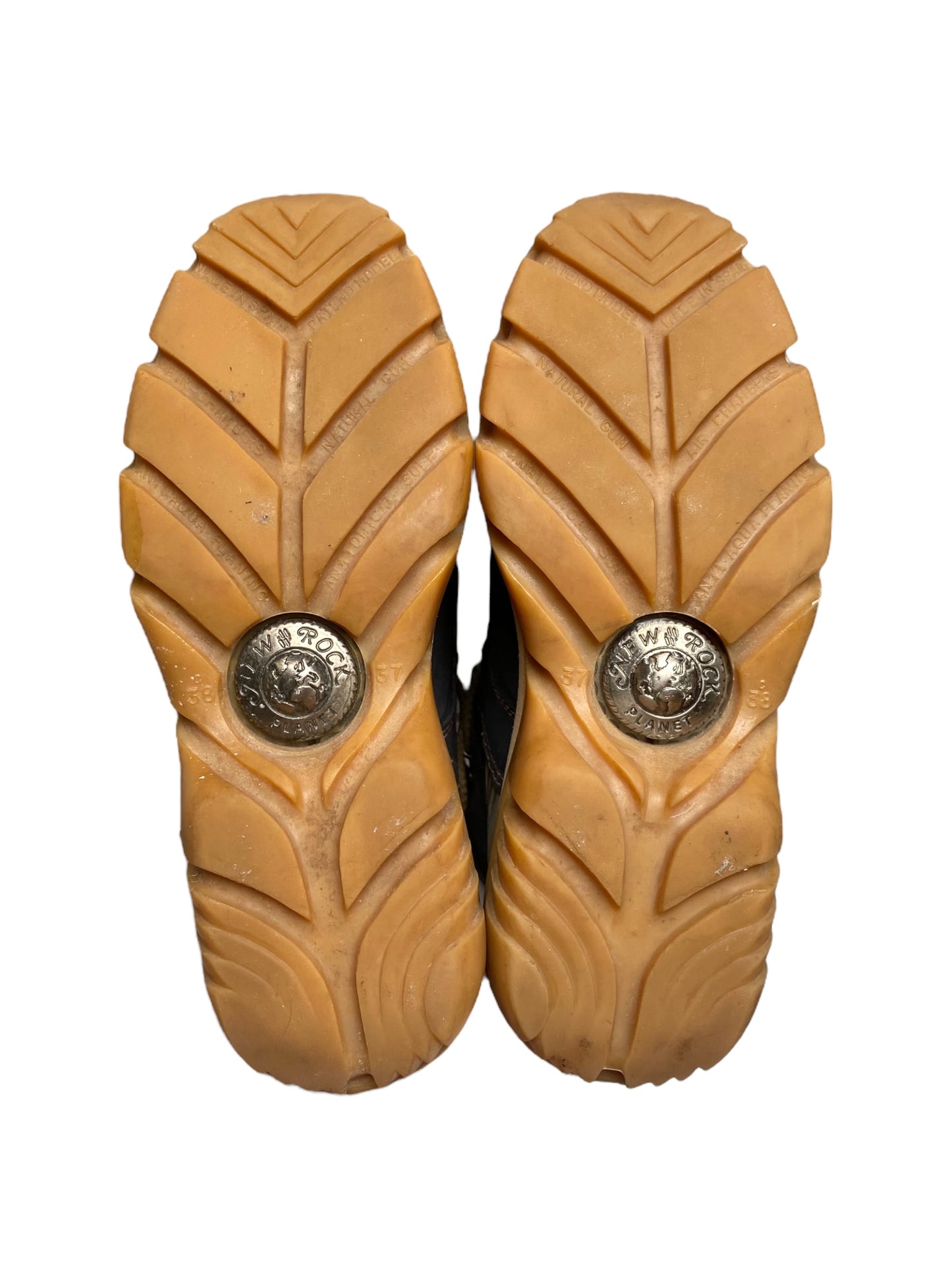 Vintage New Rock platform leather boots size 38