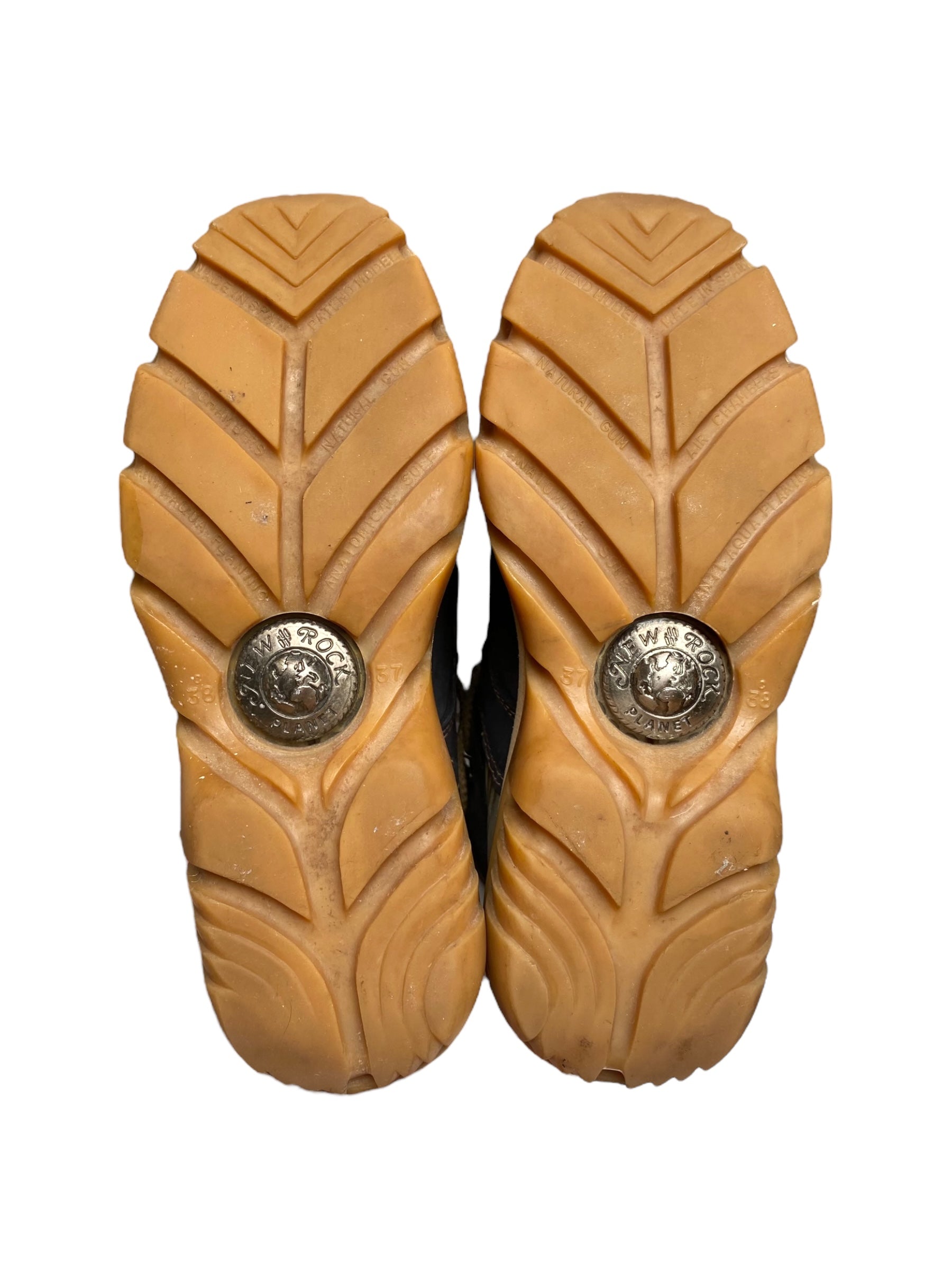 Vintage New Rock platform leather boots size 38