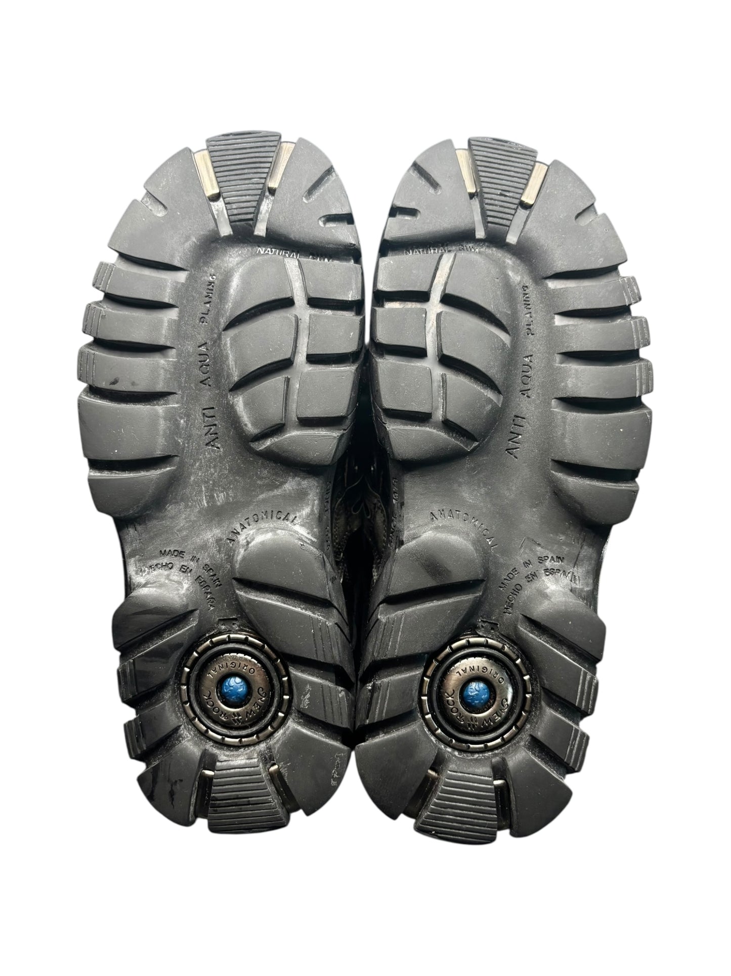 RARE vintage New Rock khaki trailer platform boots size 42