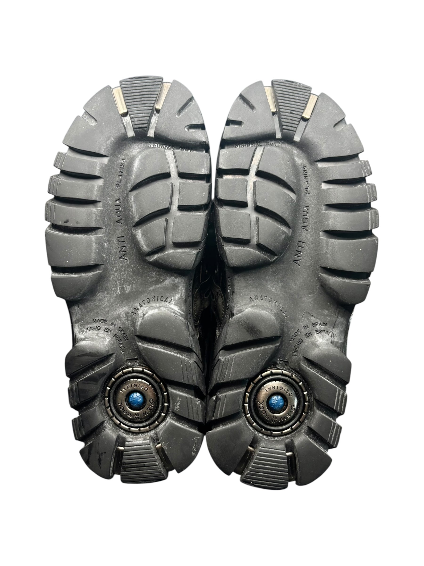 RARE vintage New Rock khaki trailer platform boots size 42