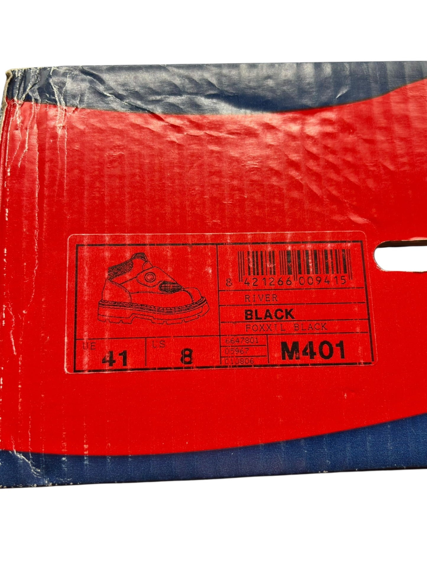 Vintage ART M401 foxxil black platform boots size 41