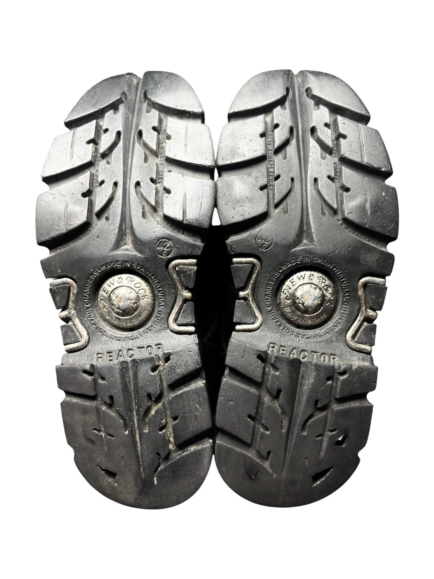 Vintage New Rock mid-calf black leather boots size 42