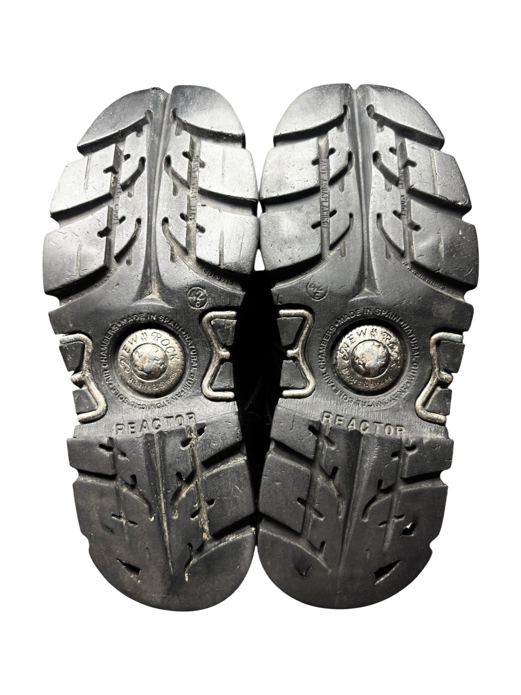 Vintage New Rock mid-calf black leather boots size 42