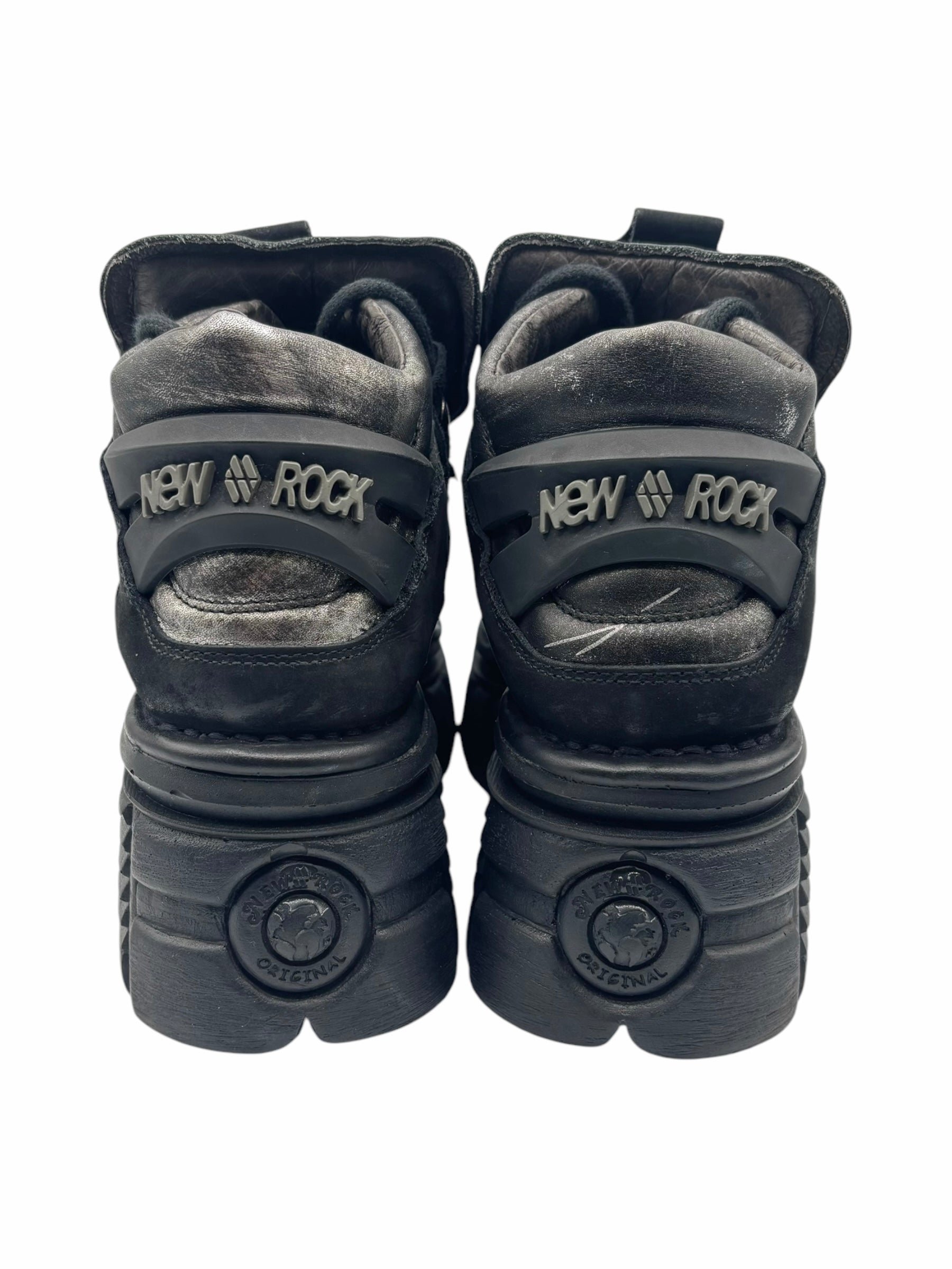 Rare vintage New Rock patterned M106 platform boots size 39