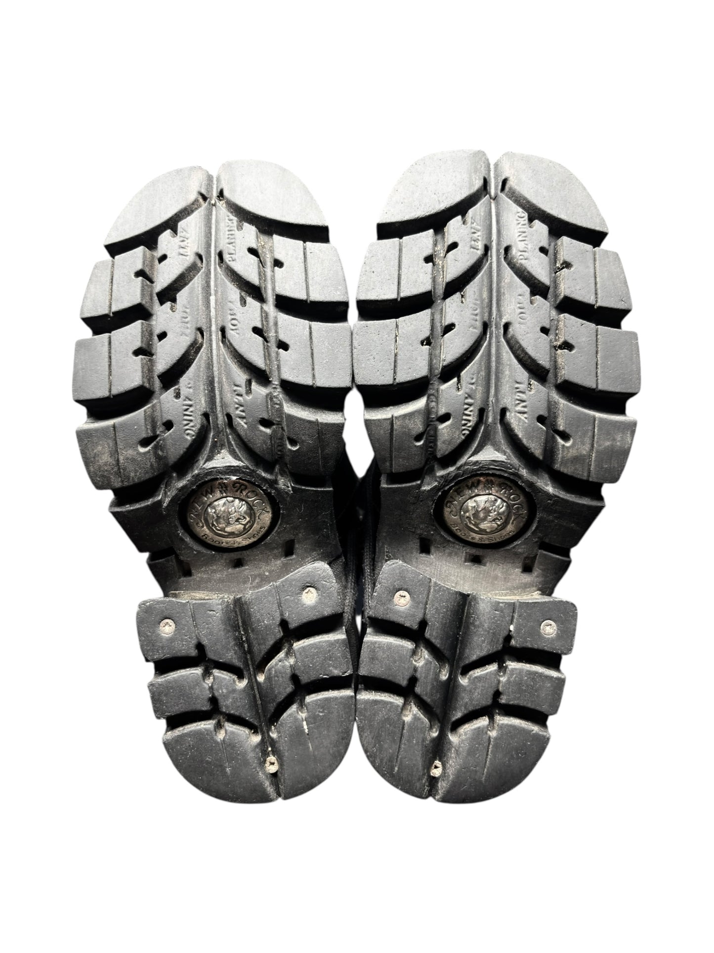 Vintage New Rock raised heel leather boots size 37