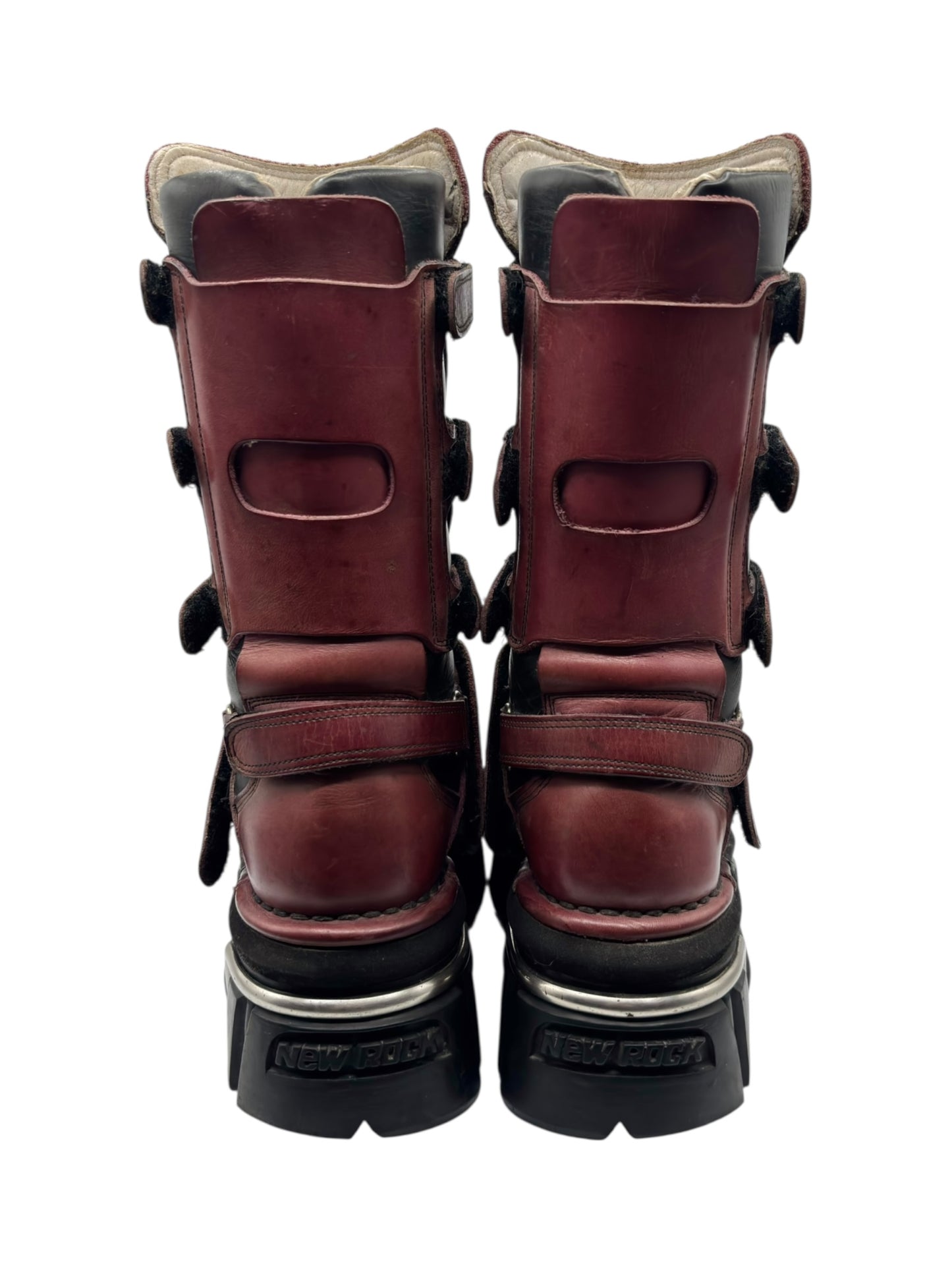 Vintage New Rock knee high terminator sole platform boots