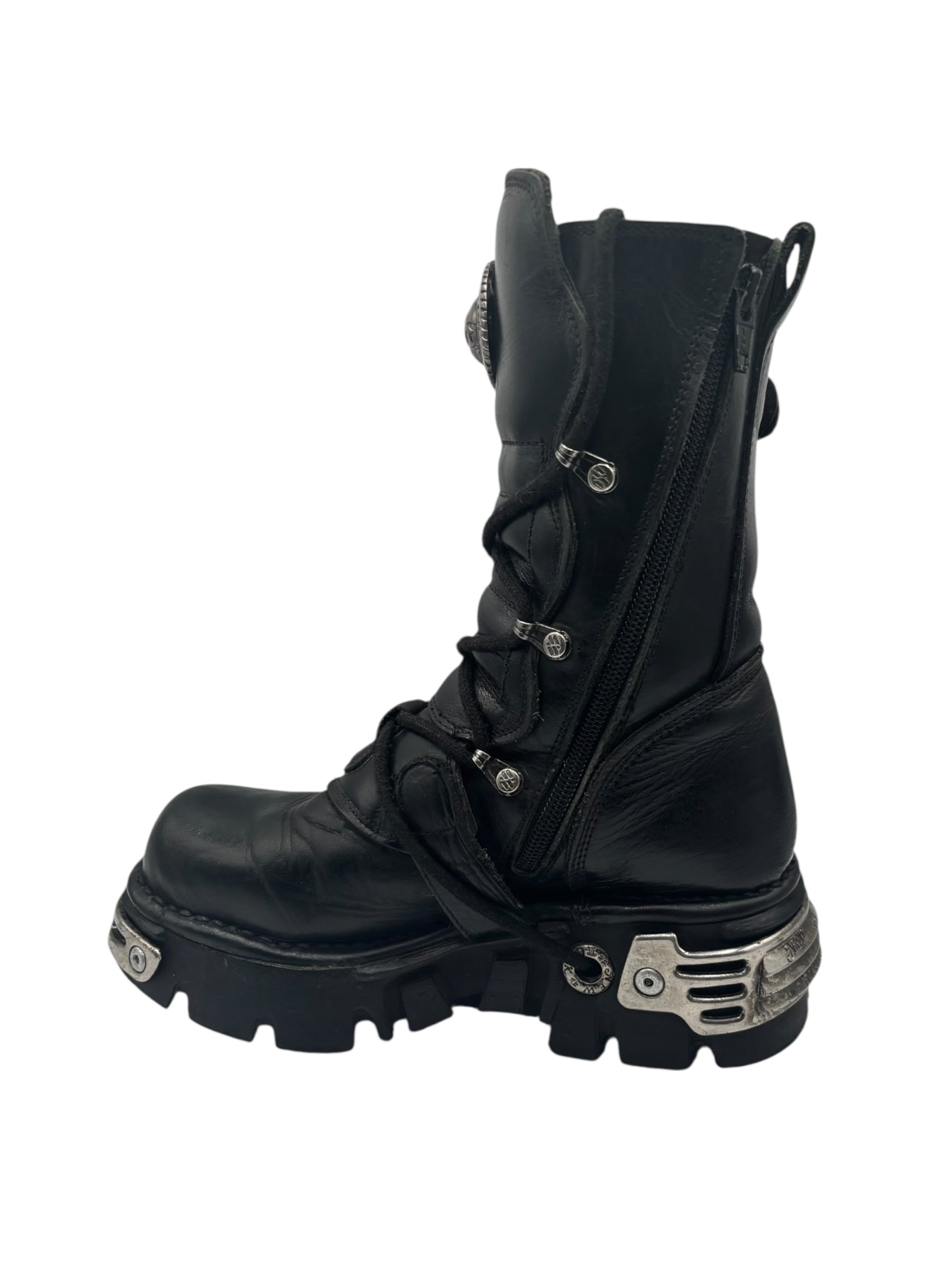 Rare vintage New Rock reactor leather boots size 36