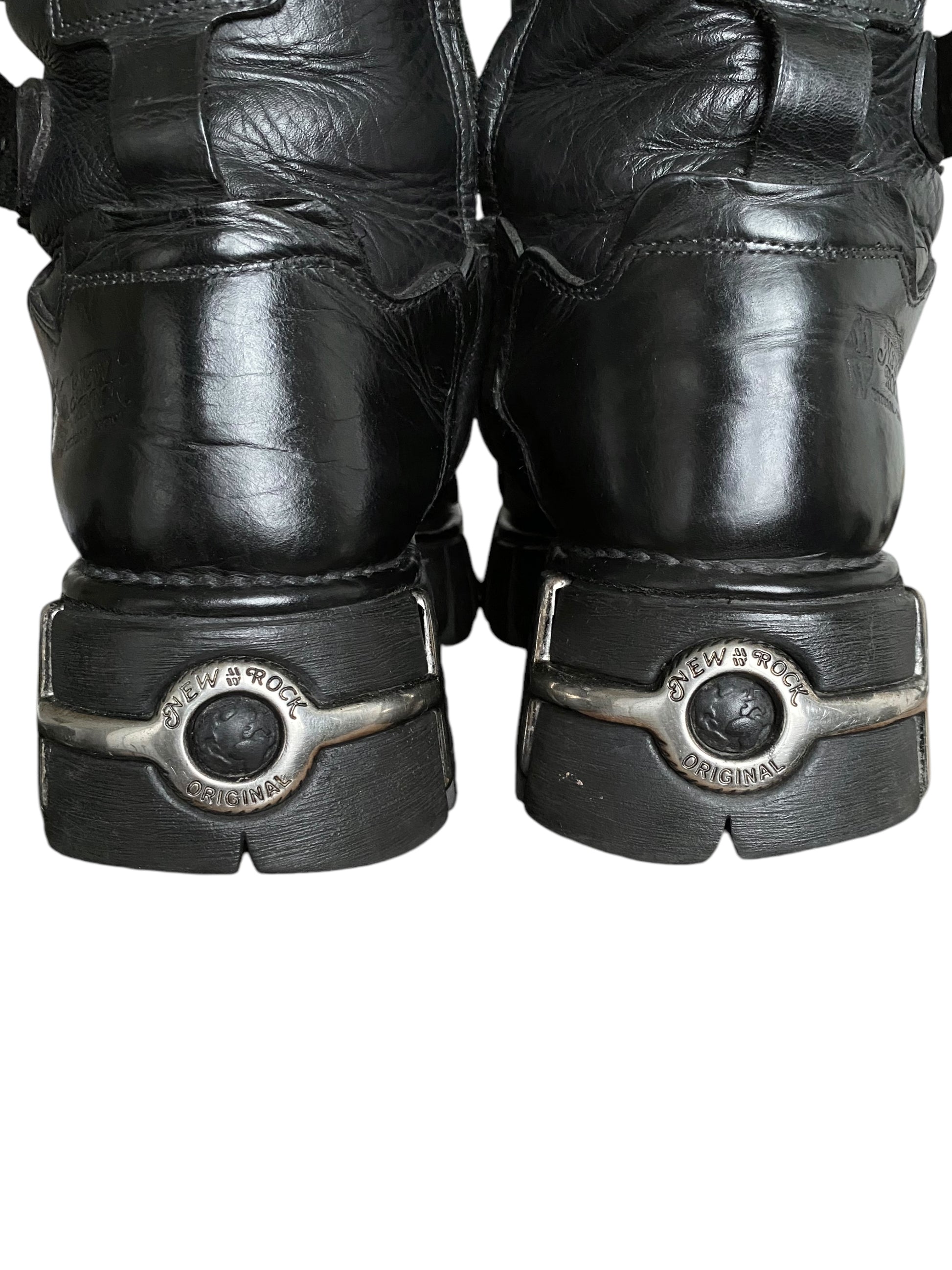 Vintage New Rock studded platform boots size 46