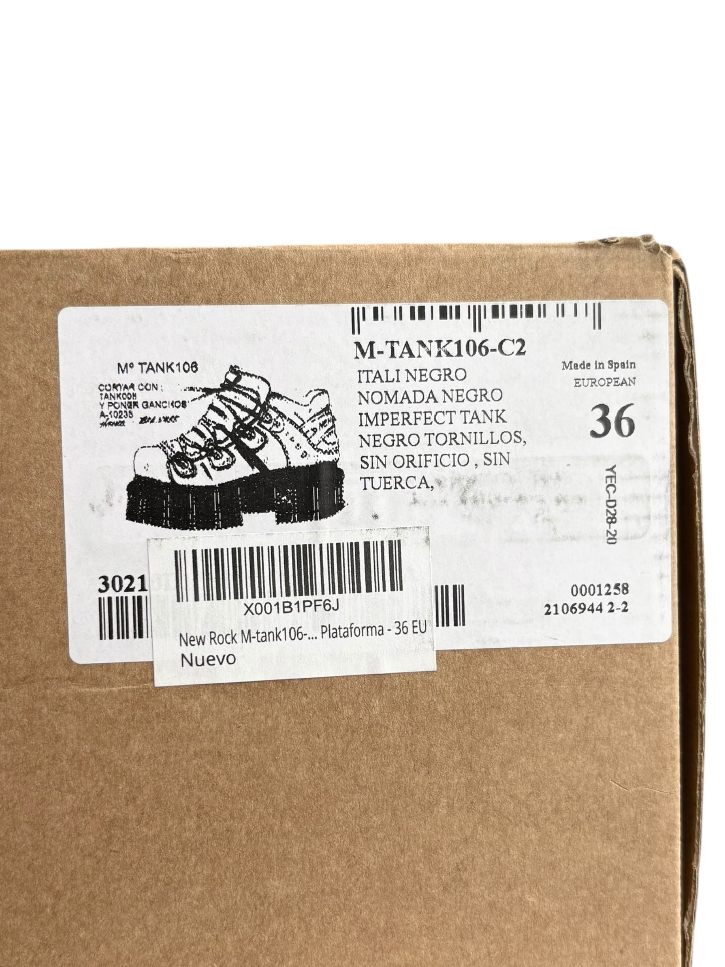 New Rock M-TANK106 platform boots size 36