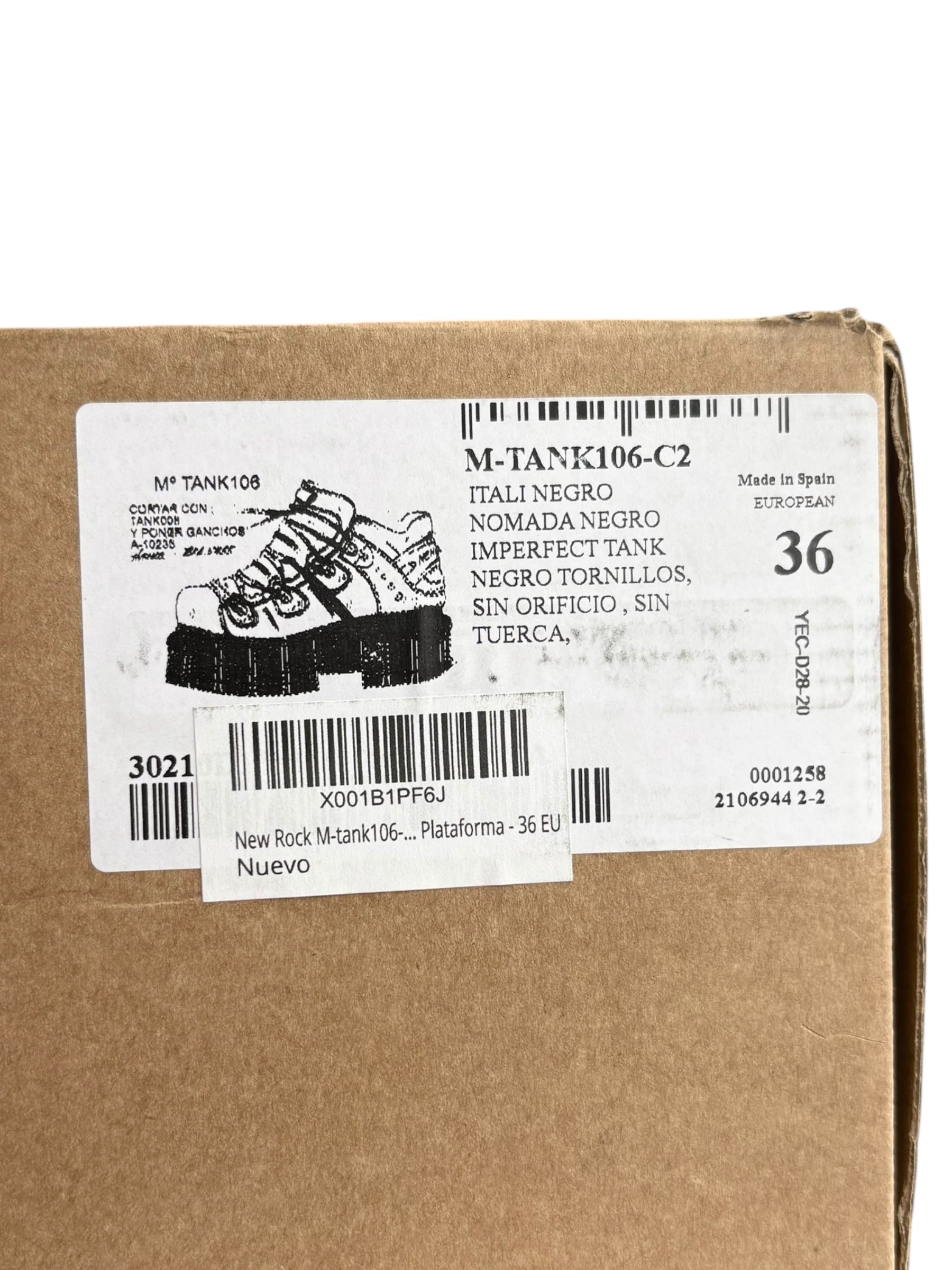 New Rock M-TANK106 platform boots size 36