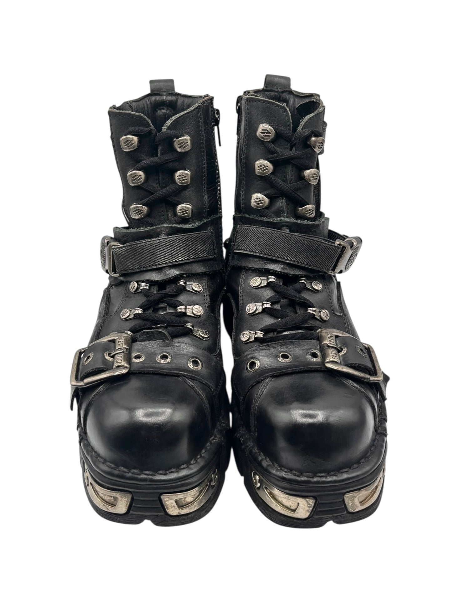 RARE vintage New Rock techno platform boots size 41