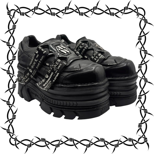 New Rock M285 mega platform leather boots