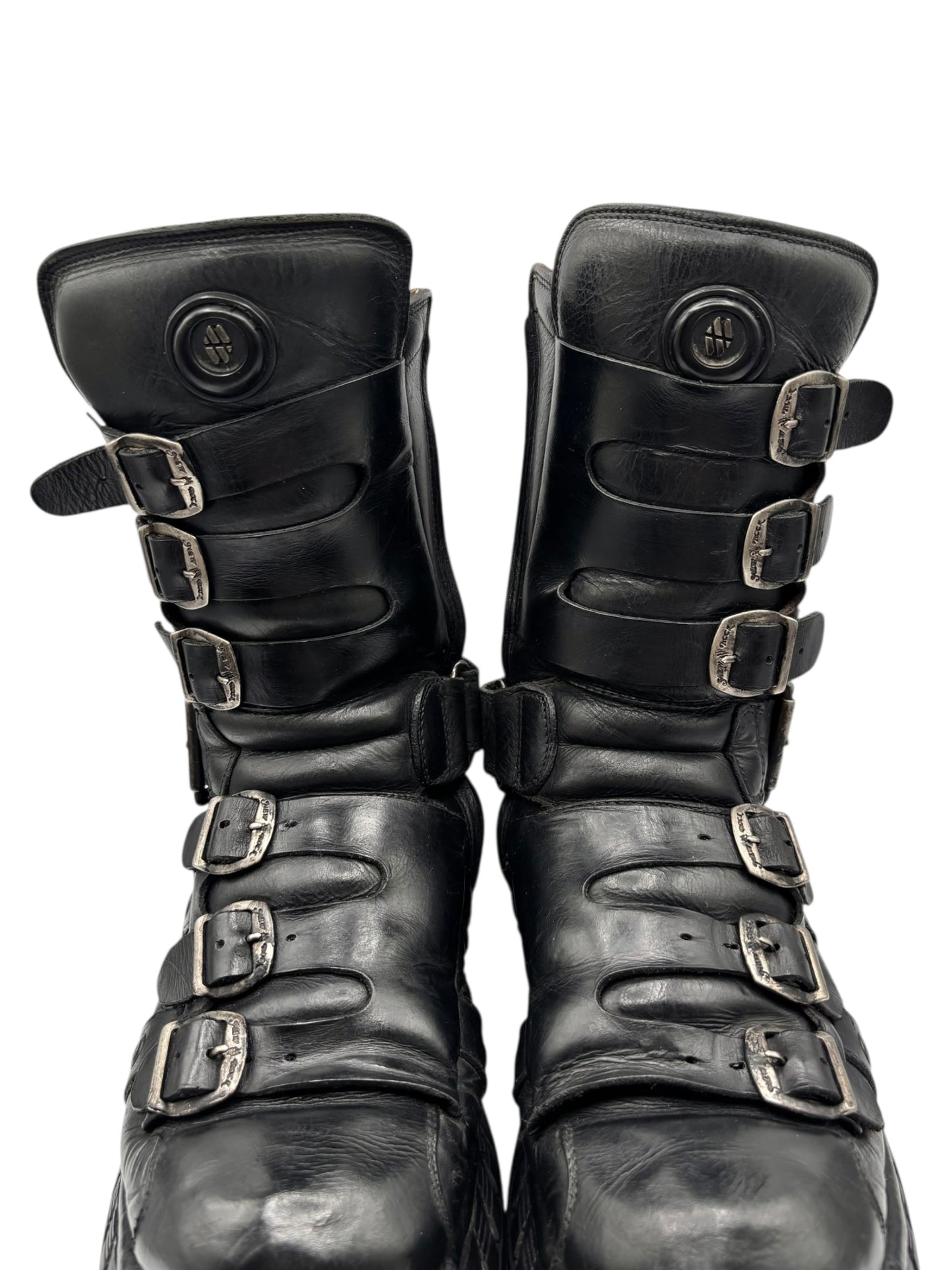 RARE vintage New Rock techno platform boots size 42