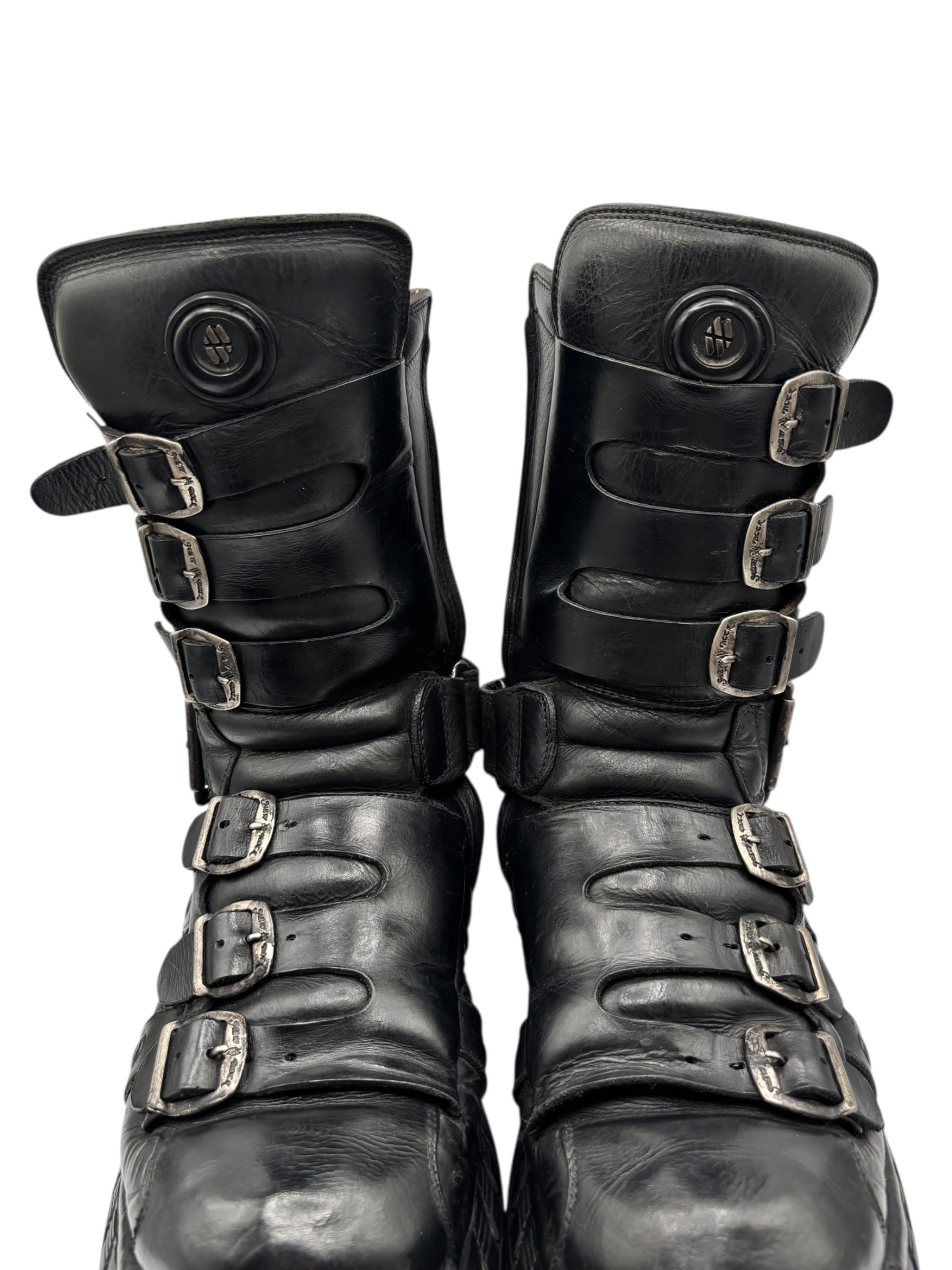 RARE vintage New Rock techno platform boots size 42