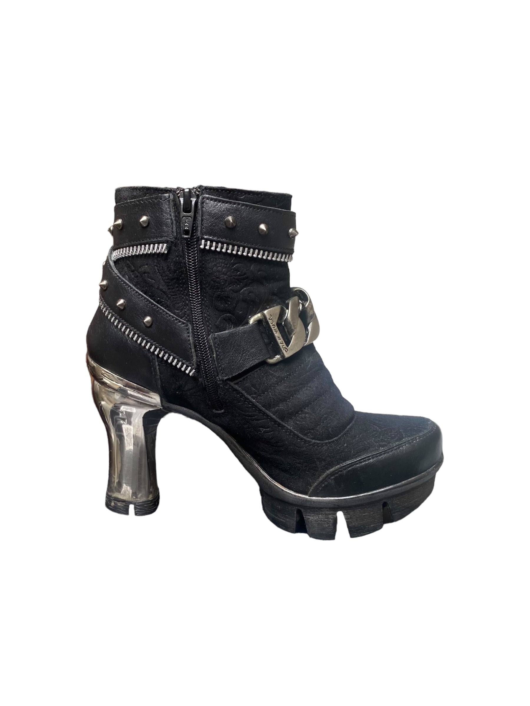 Rare vintage New Rock leather heels size 37