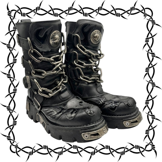 Vintage New Rock M-727-S1 boots size 41
