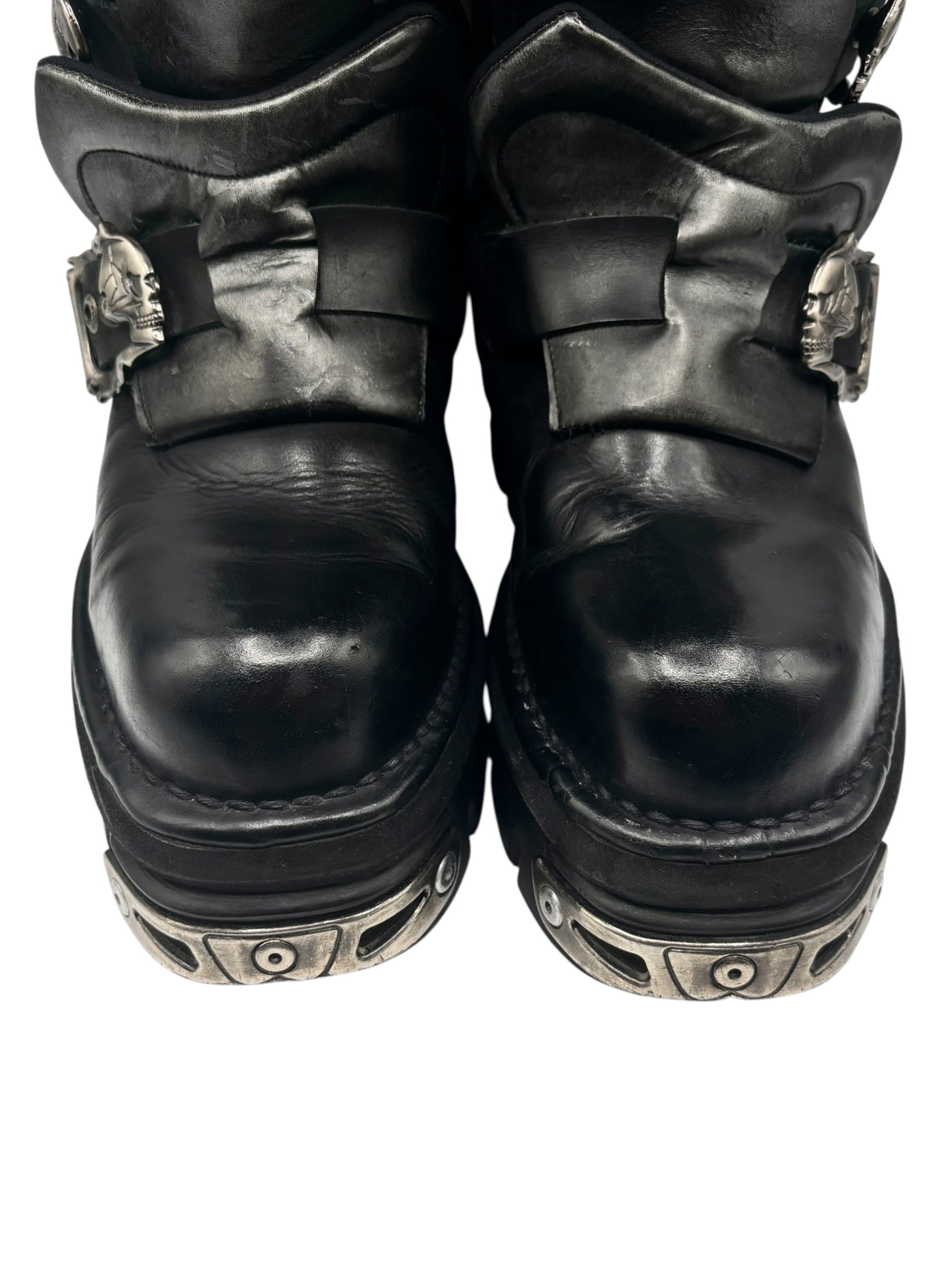 Vintage New Rock M.738 knee high dragon scale boots size 41