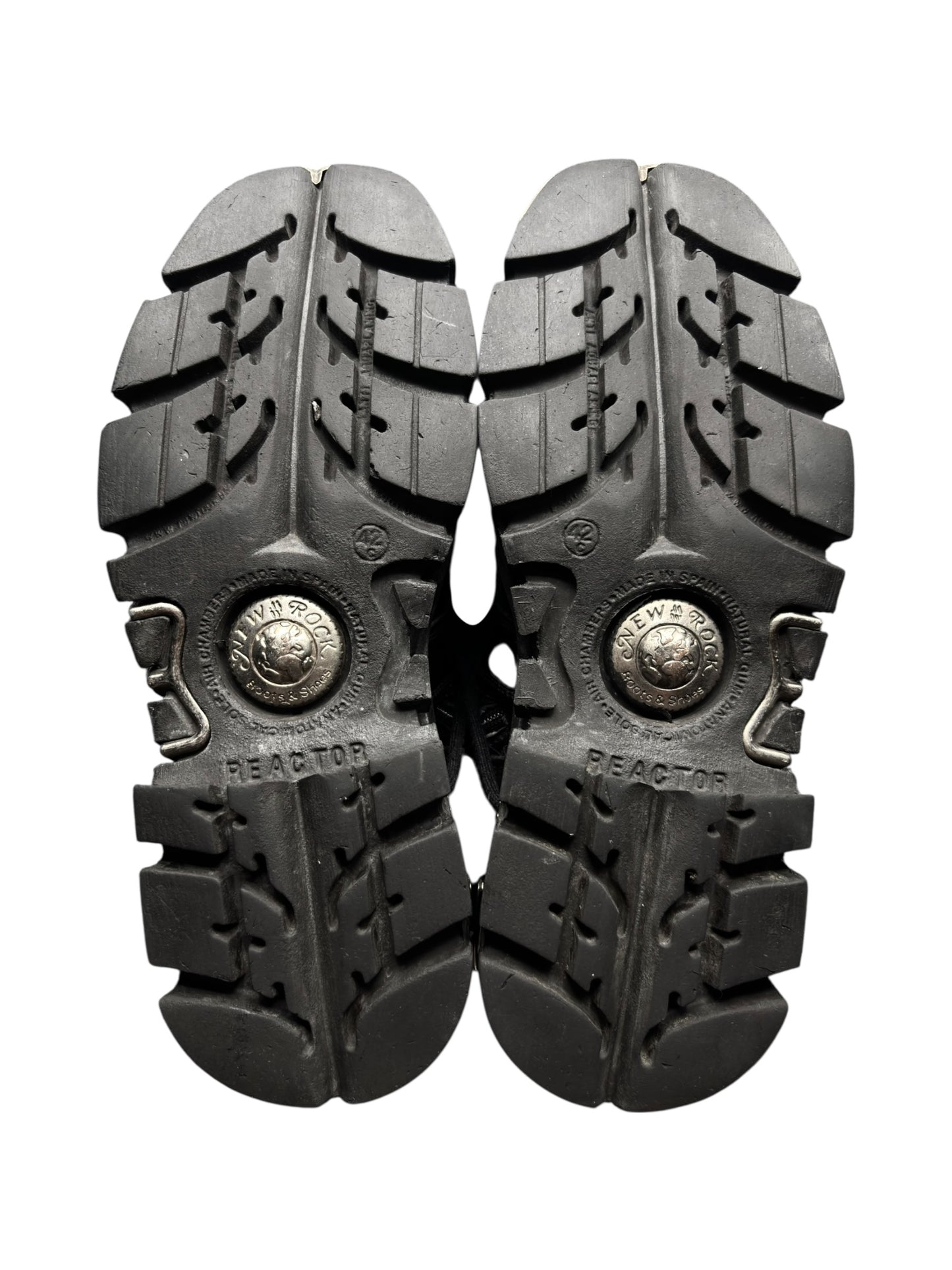 Vintage New Rock knee high reactor leather boots size 42