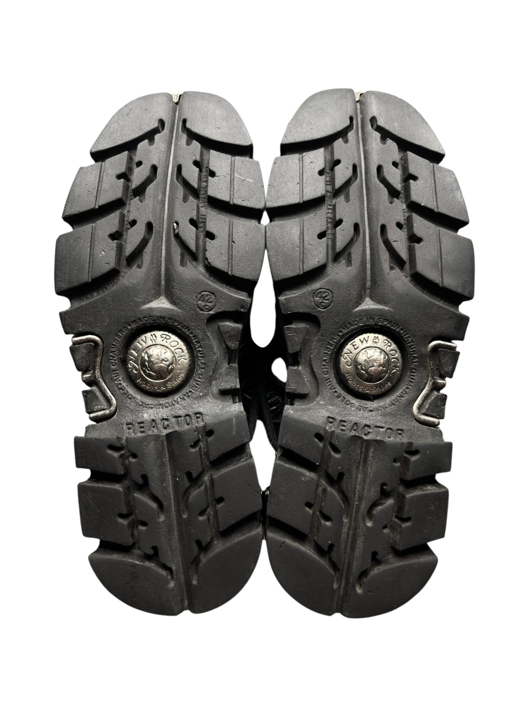 Vintage New Rock knee high reactor leather boots size 42