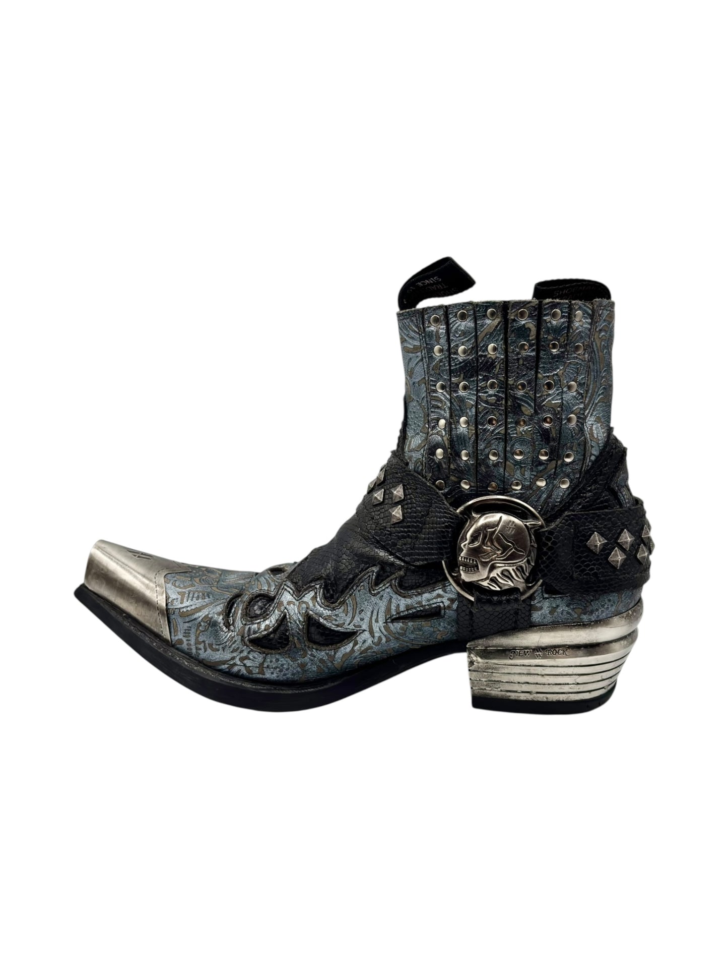 Vintage New Rock steel cap cowboy boots size 40